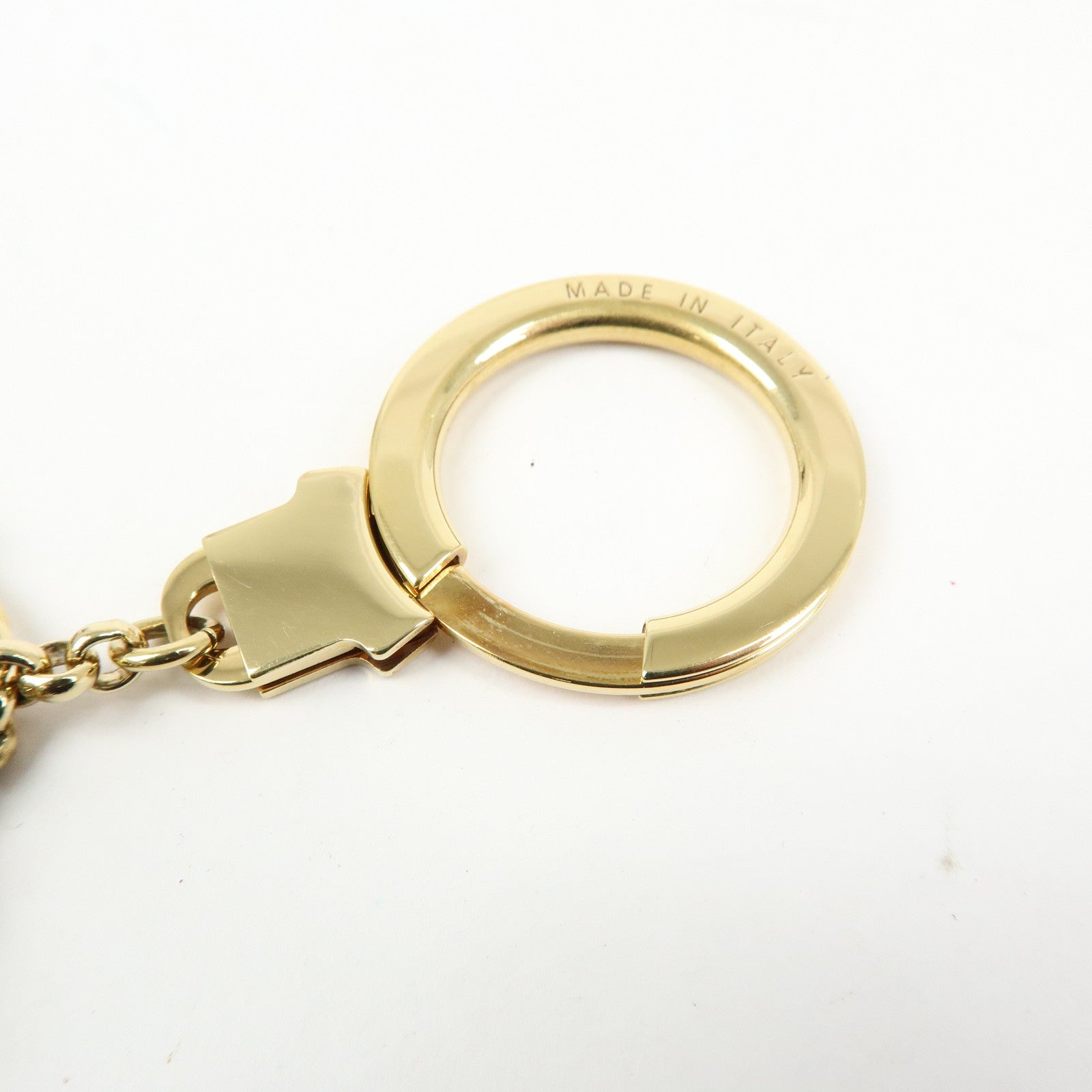Louis Vuitton Porte Cles Pastilles Bag Charm Gold Brown M65387