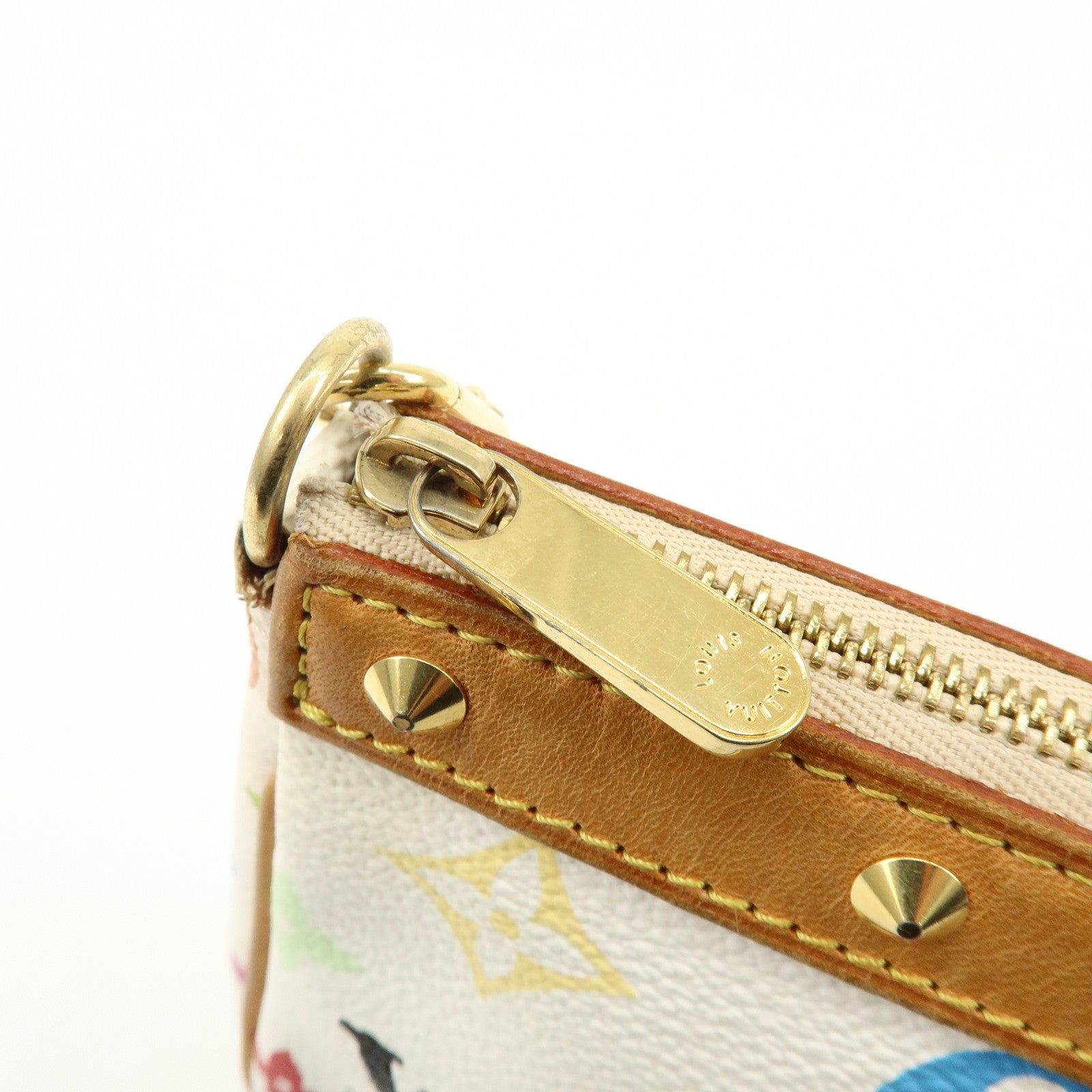 Louis Vuitton Monogram Multicolor Pochette Accessoires Blanc M92649