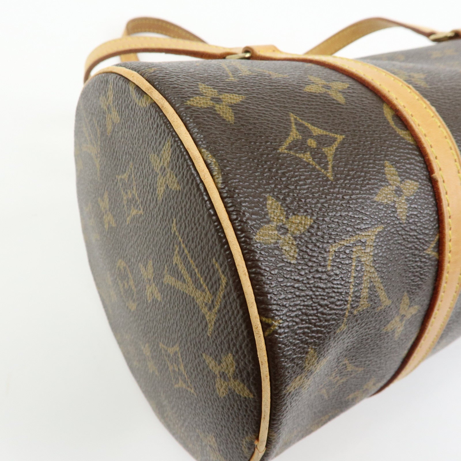Louis Vuitton Monogram Papillon 30 Hand Bag Brown M51385