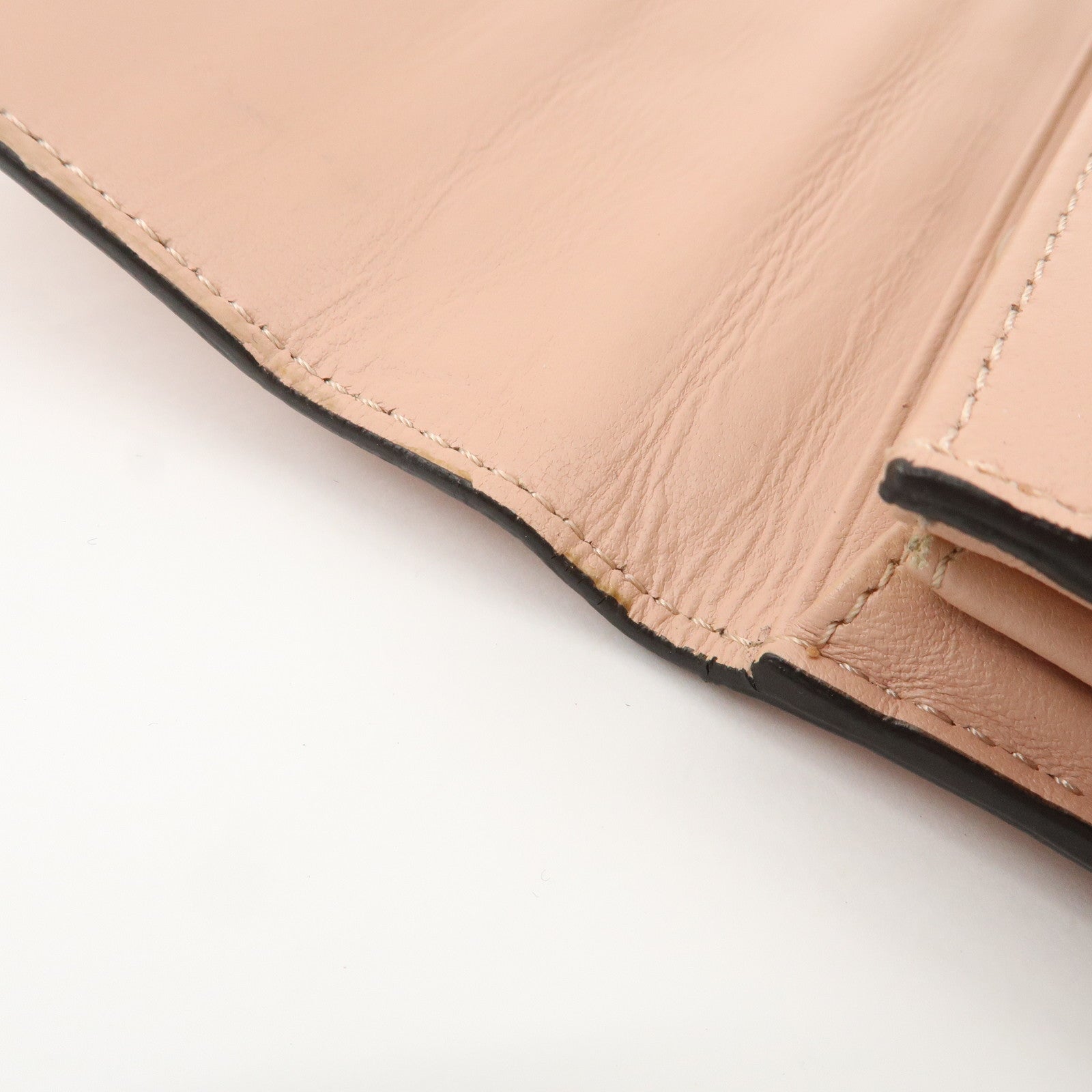 FENDI Zucca Baguette Continental Long Wallet Pink 8M0251 Used