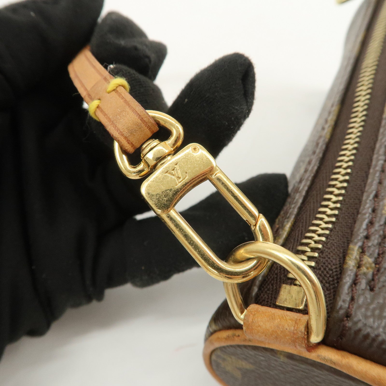 Louis Vuitton Monogram Mini Pouch for Papillon Bag New Style Brown