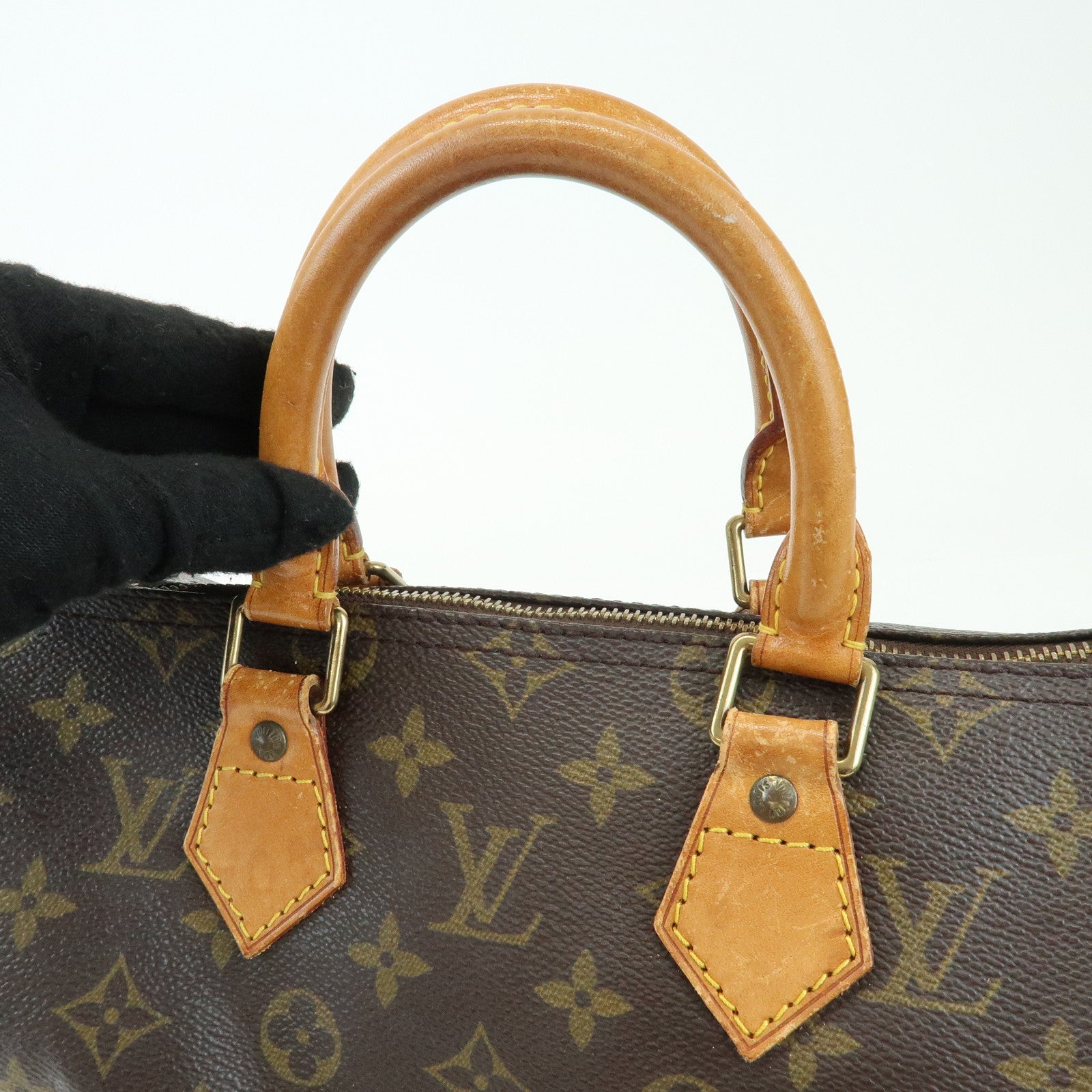 Louis Vuitton Monogram Speedy 25 Boston Bag Hand Bag Brown M41528