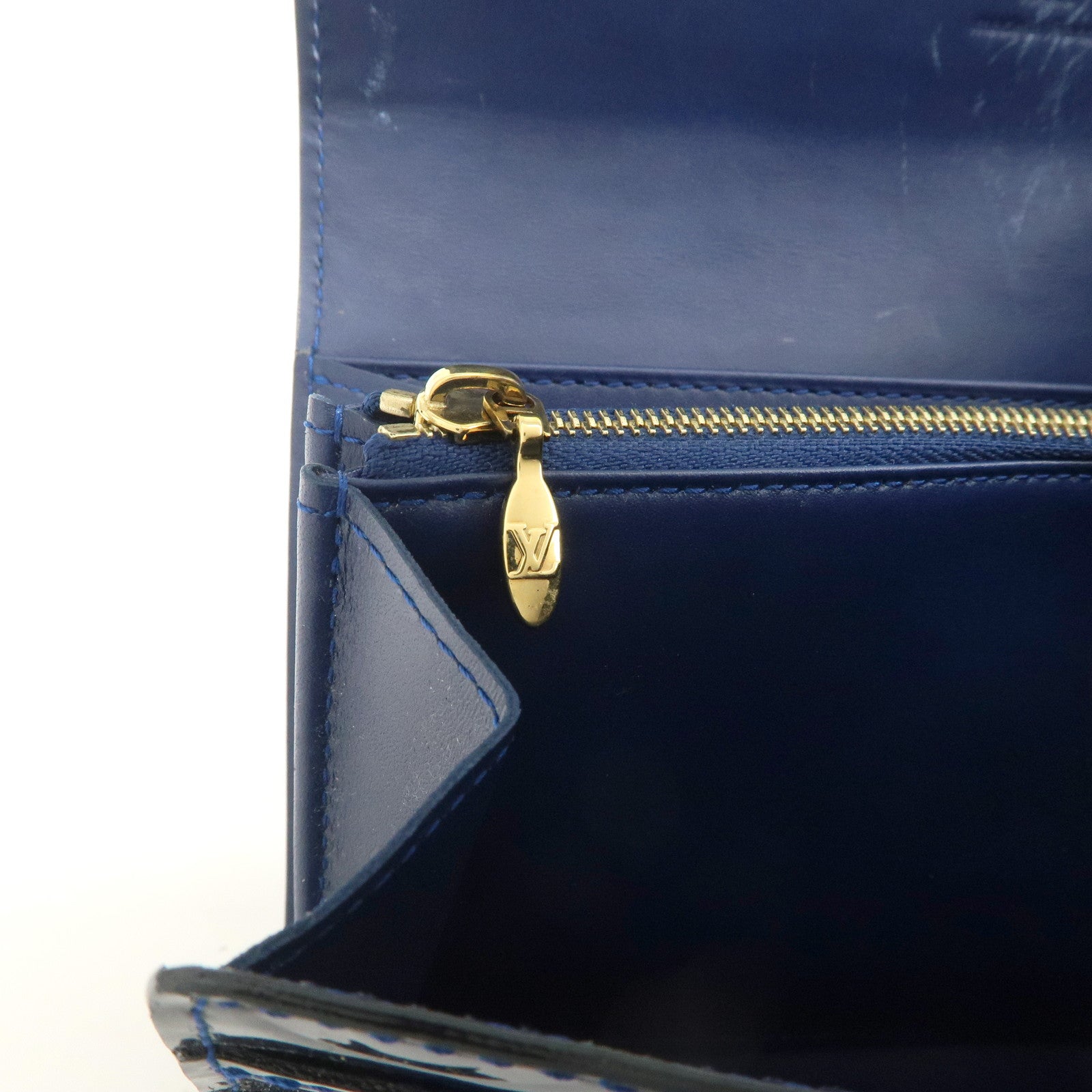 Louis Vuitton Monogram Vernis Leather Portefeuille Sarah Wallet M90049