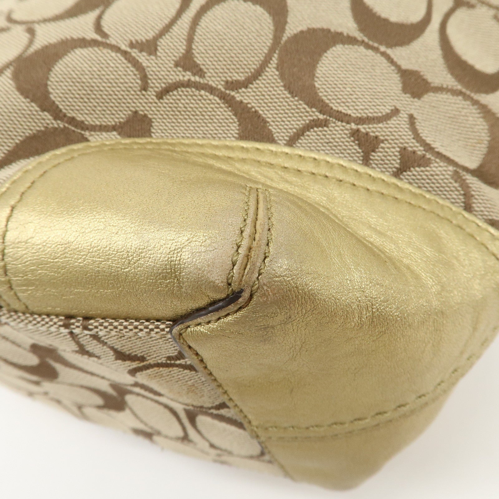 COACH Signature Canvas Leather Set of 2 Shoulder Bag Crossbody Bag