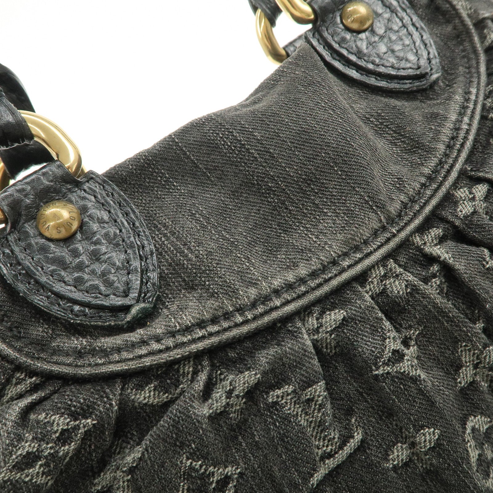 Louis Vuitton Monogram Denim Neo Cabby MM 2Way Bag Noir M95351