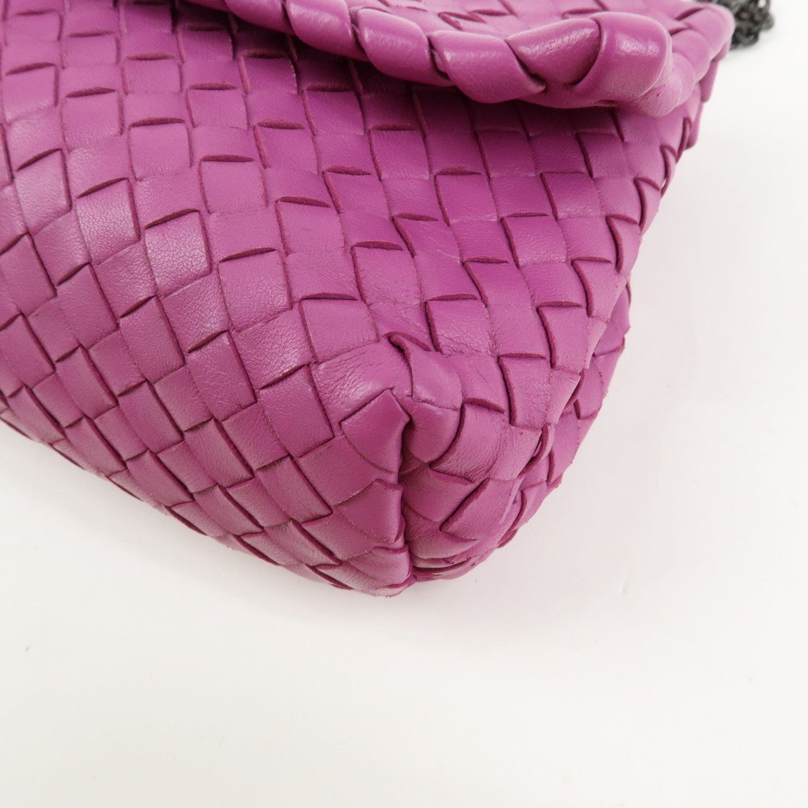 BOTTEGA VENETA Intrecciato Olimpia Leather Shoulder Bag 353258