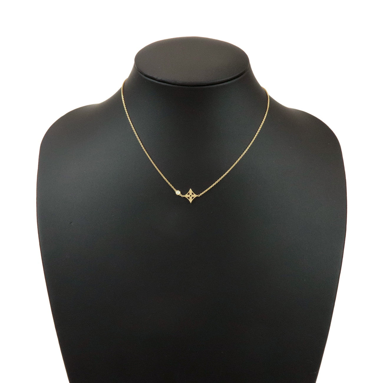 Louis Vuitton Pandantiff Idylle 1P Diamond Necklace K18YG Q93280