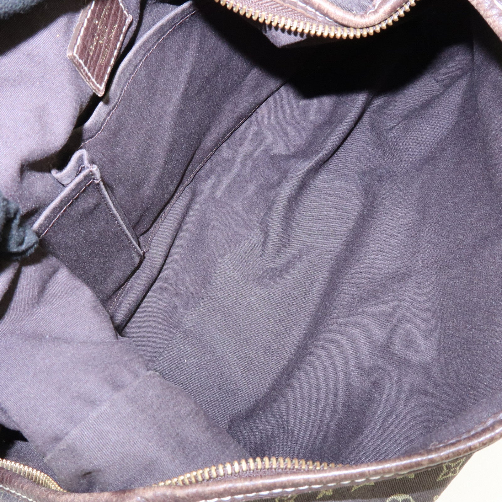 Louis Vuitton Monogram Mini Lin Manon MM Shoulder Bag Ebene M95619