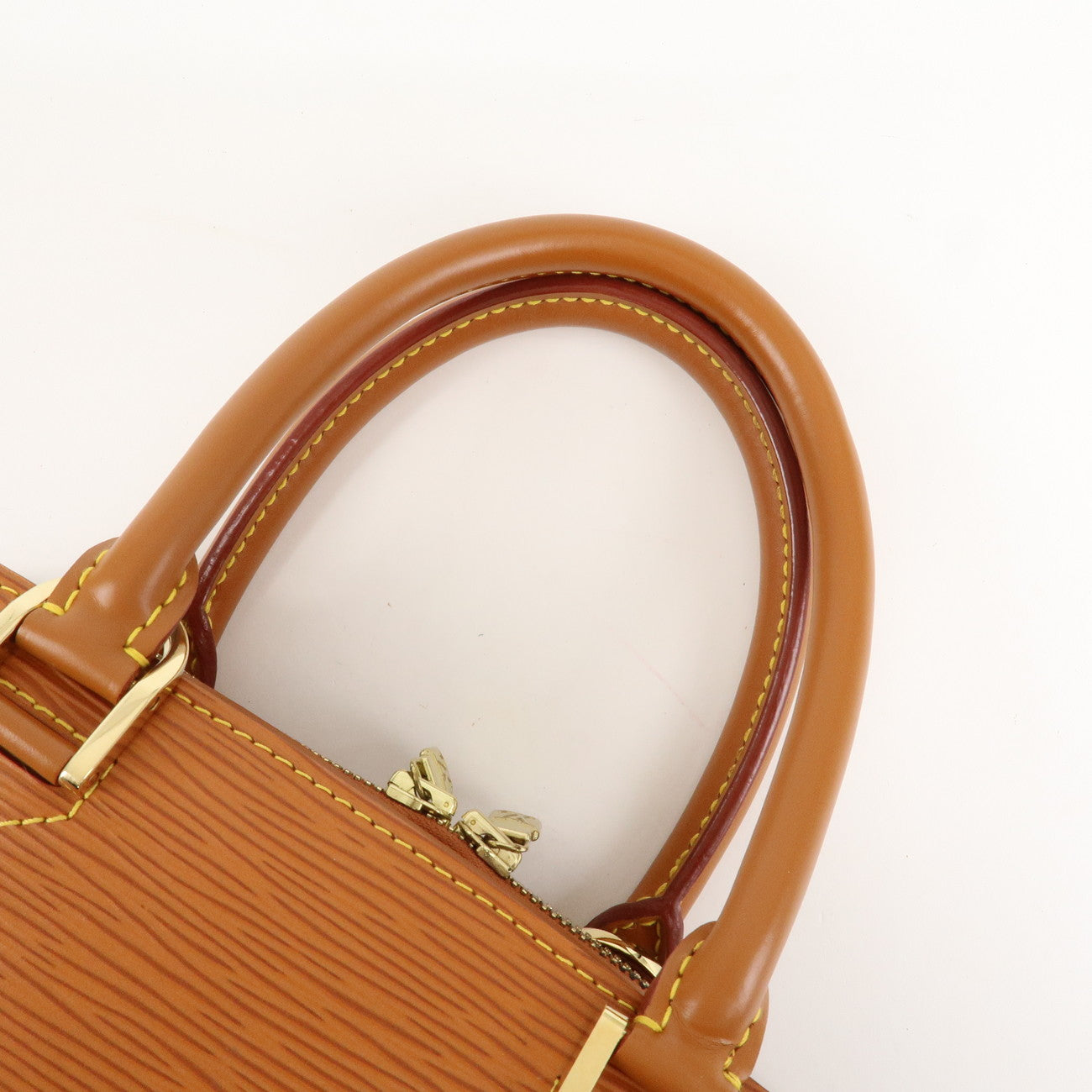 Louis Vuitton Epi Pont Neuf Hand Bag Zipang Gold M52058 Used