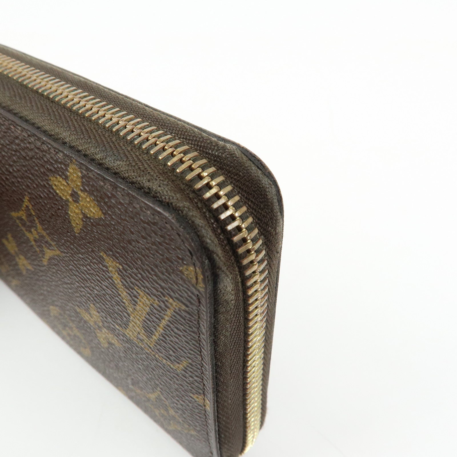 Louis Vuitton Monogram Canvas Zippy Wallet Long Wallet Brown M42616