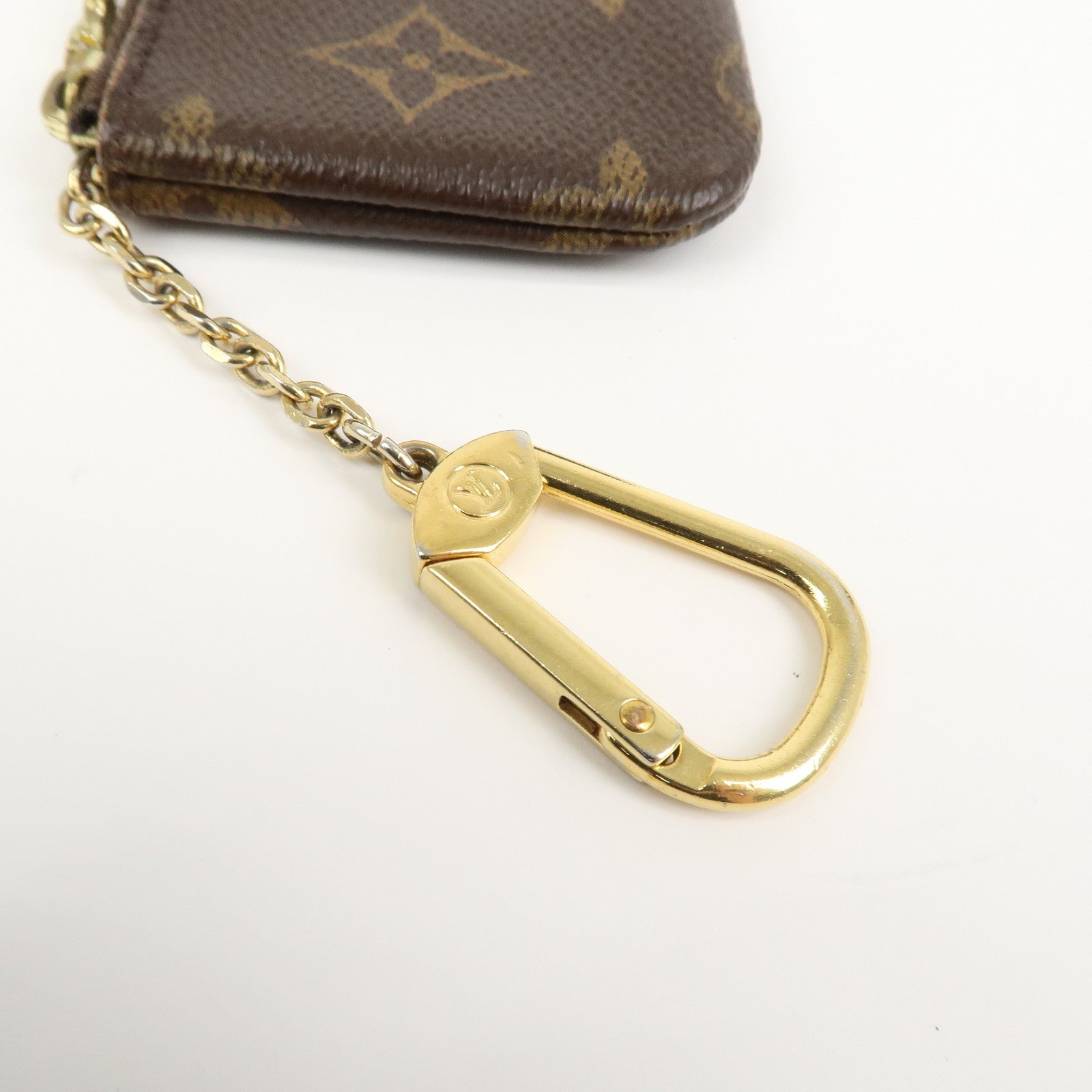 Louis Vuitton Monogram Pochette Cles Coin Case Key Case M62650