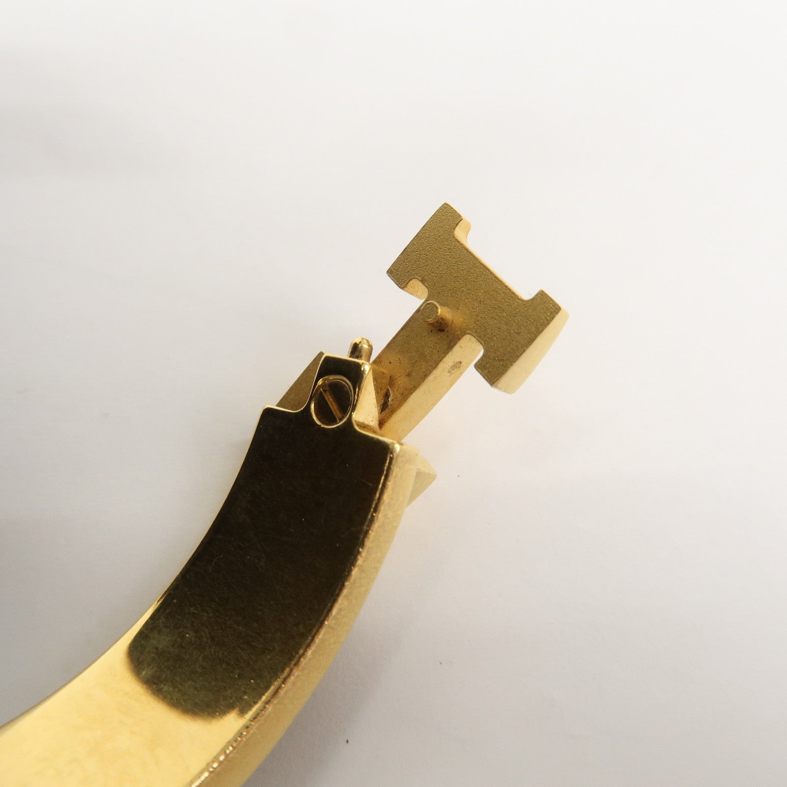 HERMES Clic Clac PM Metal Bracelet Black Gold
