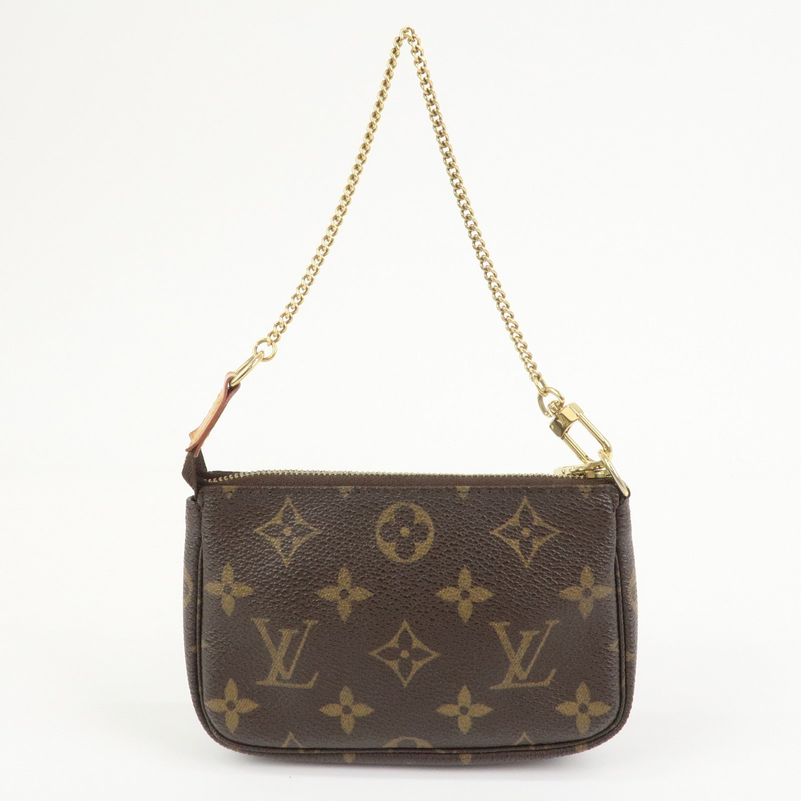 Louis Vuitton Monogram Mini Pochette Accessoires Hand Bag M58009