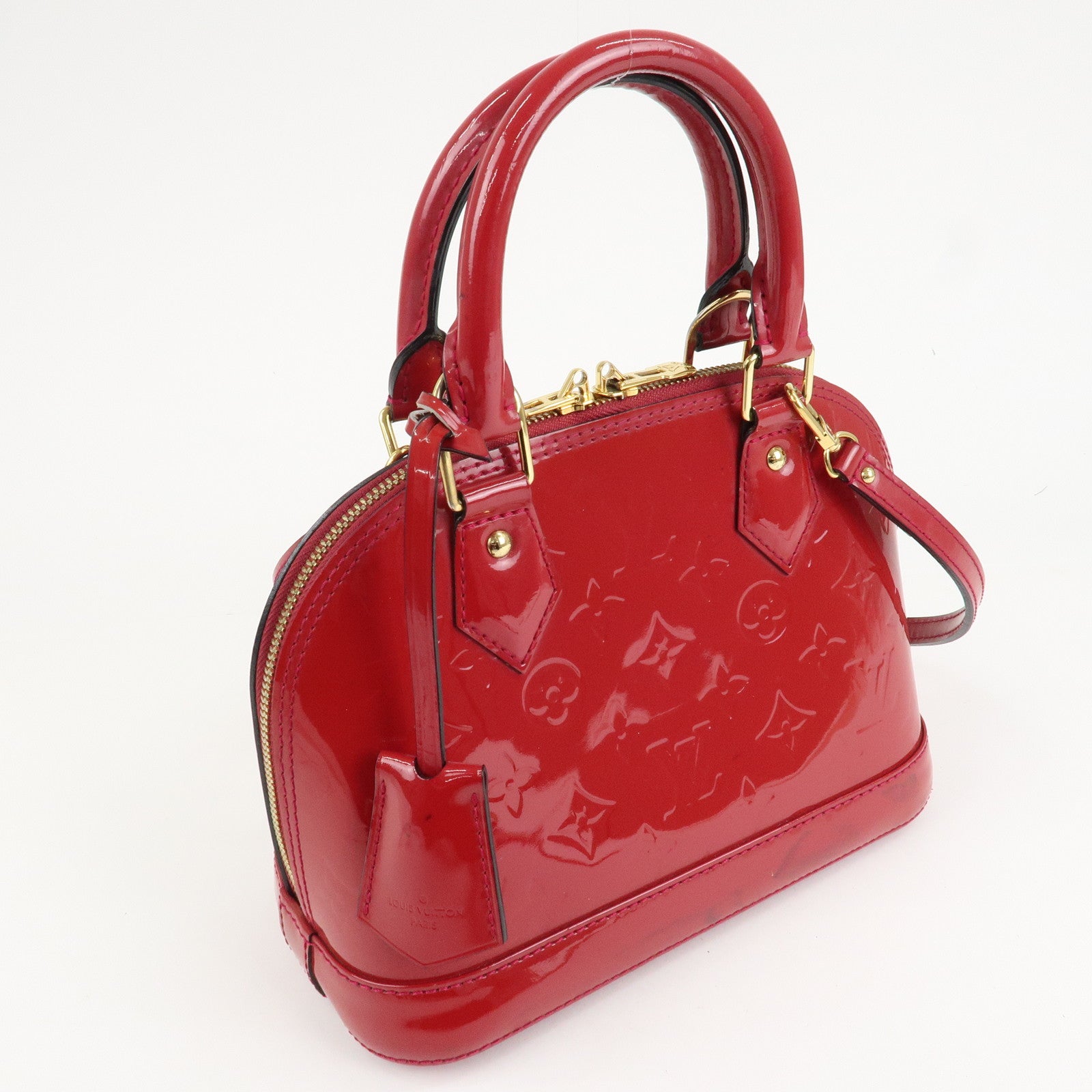 Louis Vuitton Monogram Vernis Alma BB 2Way Bag Rose Indien M91771 Used