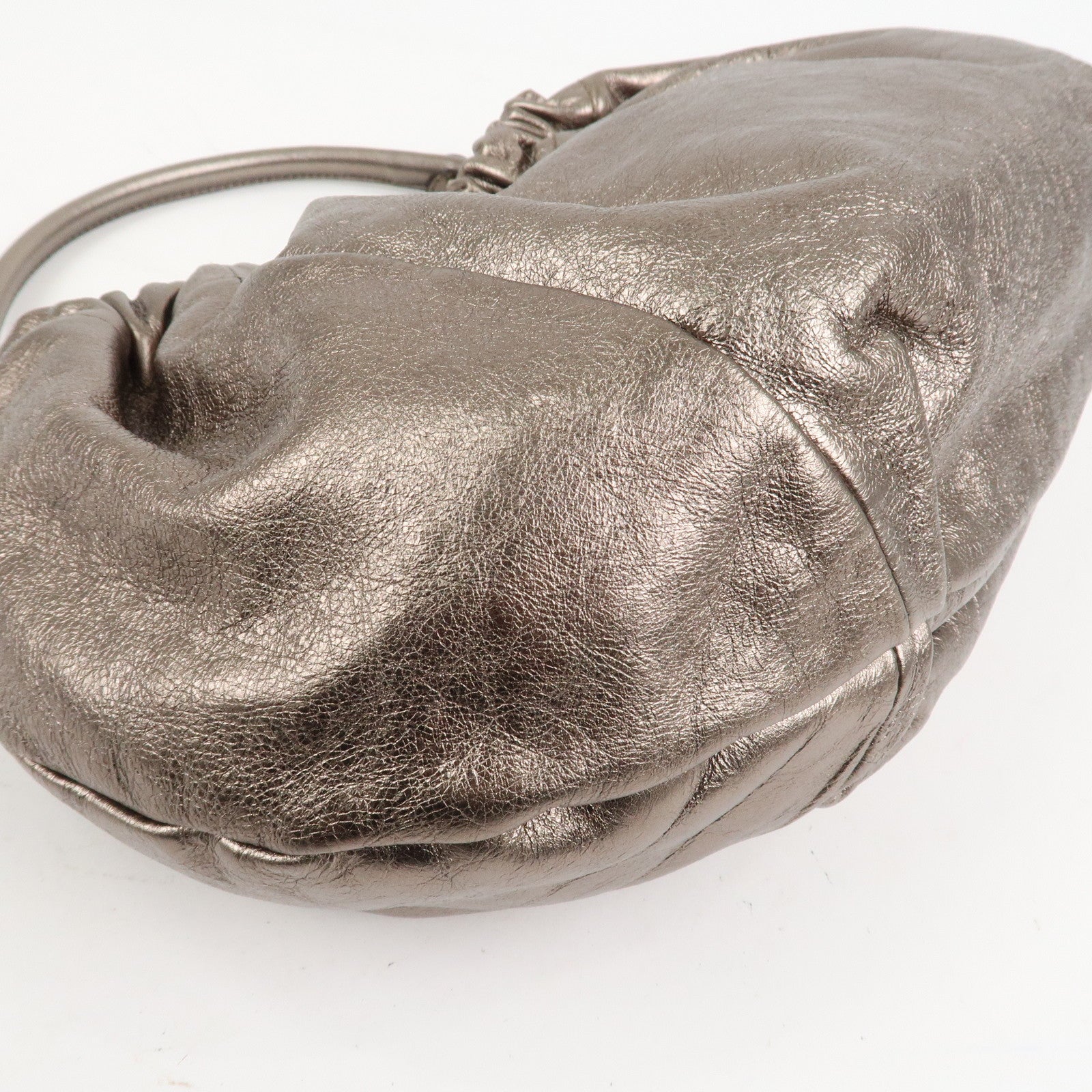 Ferragamo Vara Ribbon Leather Shoulder Bag Hand Bag Bronze