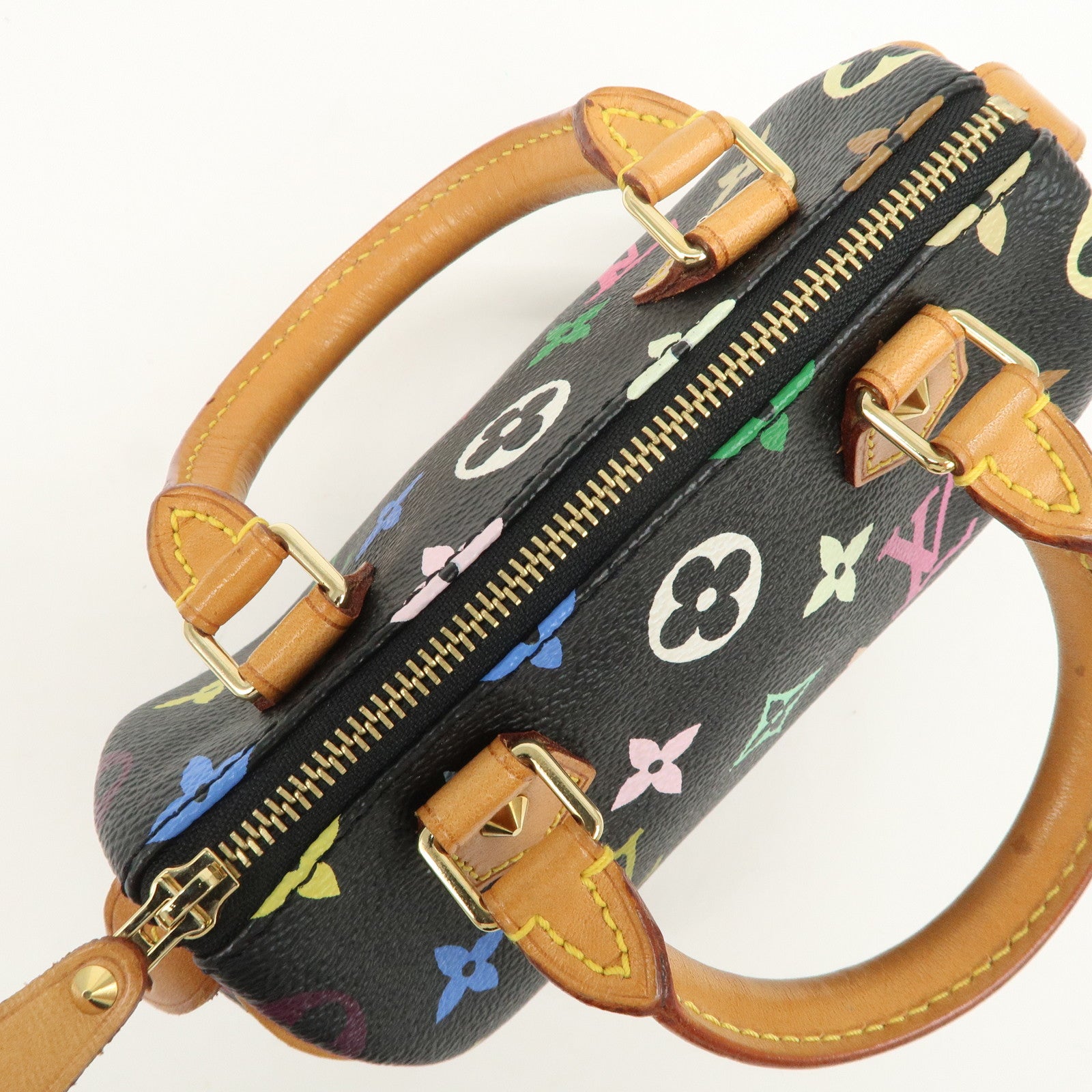 Louis Vuitton Monogram Multicolor Mini Speedy Mini Bag Noir M92644