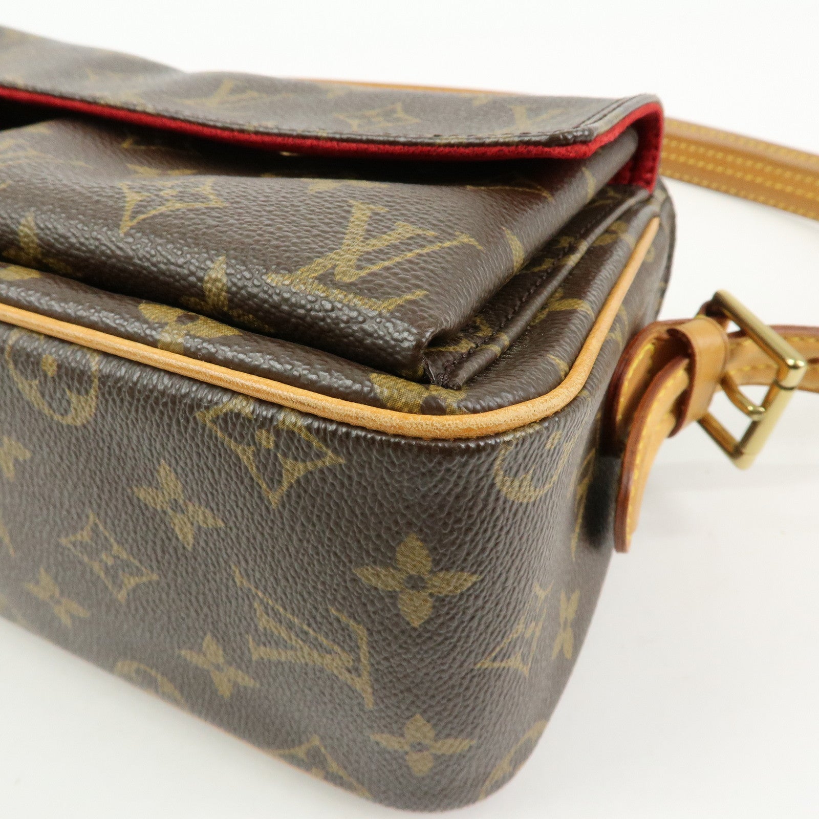 Louis Vuitton Monogram Vivacite Shoulder Bag Hand Bag Brown M51164
