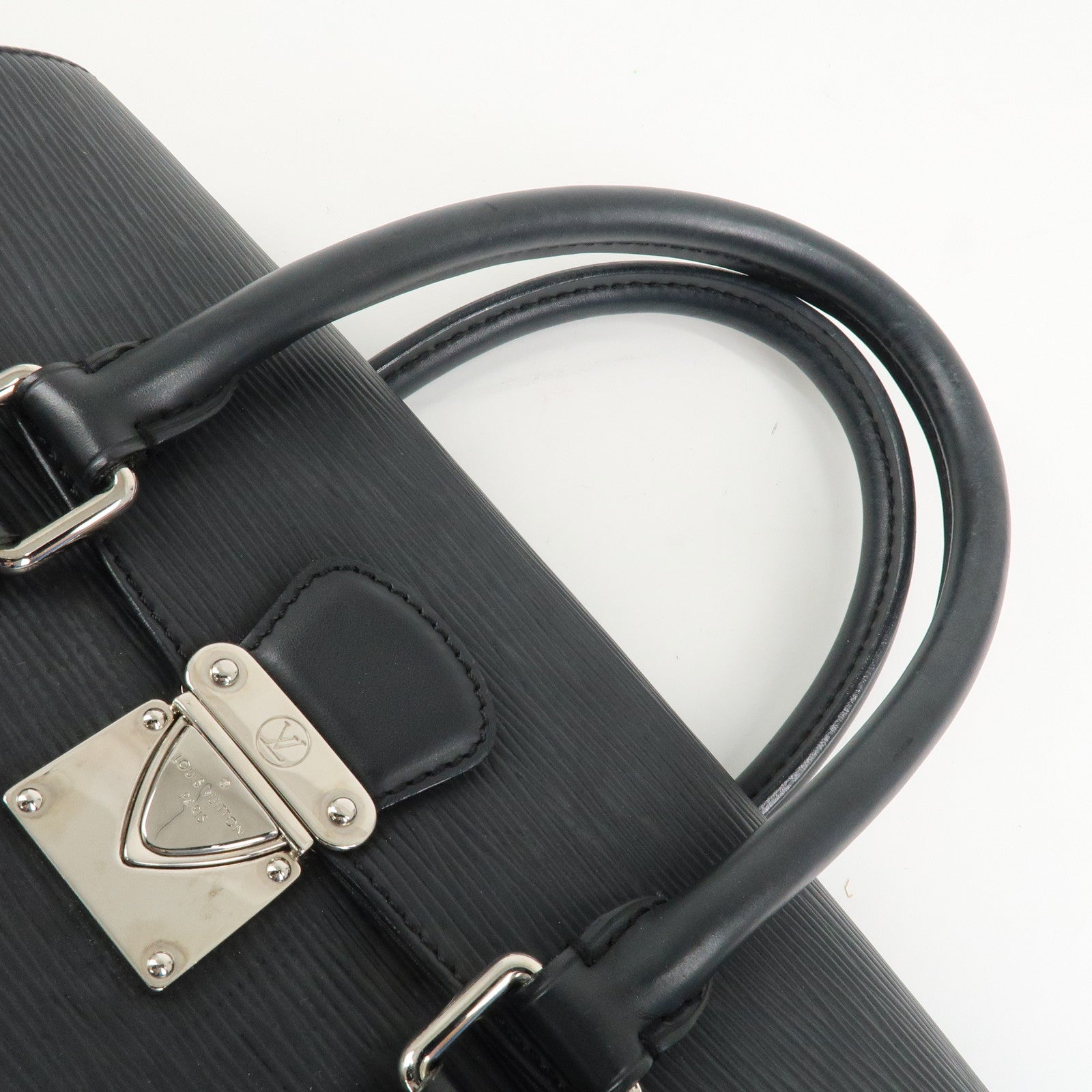 Louis Vuitton Epi Segur PM Hand Bag Noir Black M58822 Used