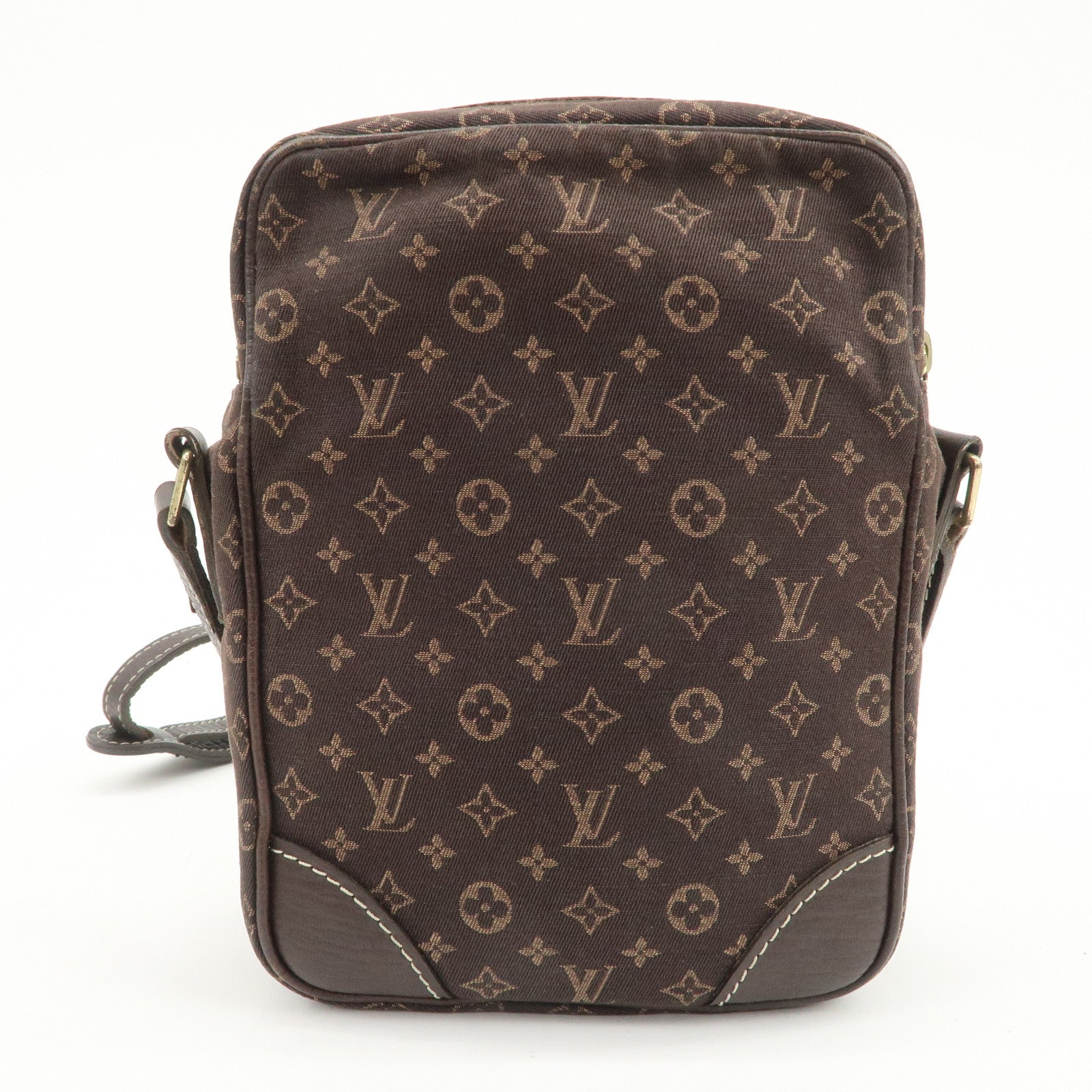 Louis Vuitton Monogram Mini Lin Danube Shoulder Bag Brown M95228