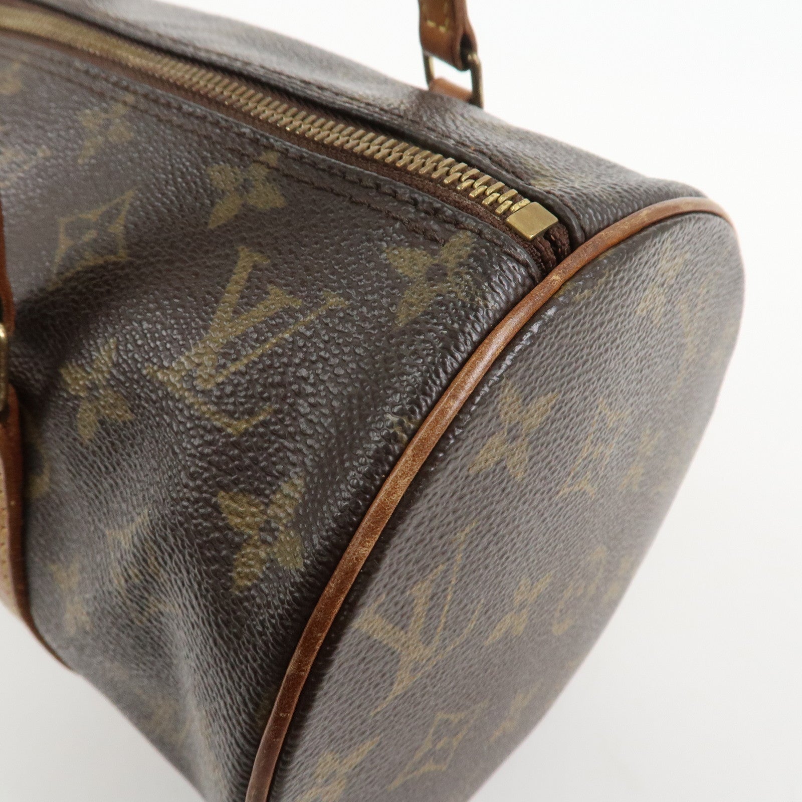 Louis Vuitton Monogram Papillon 30 Hand Bag Brown M51385