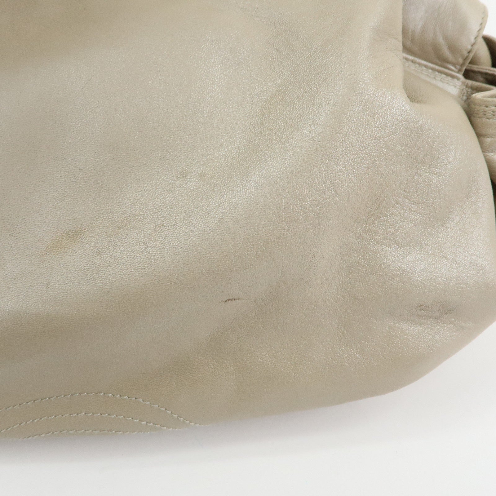 LOEWE Anagram Nappa Aire Leather Hand Bag Shoulder Bag Beige