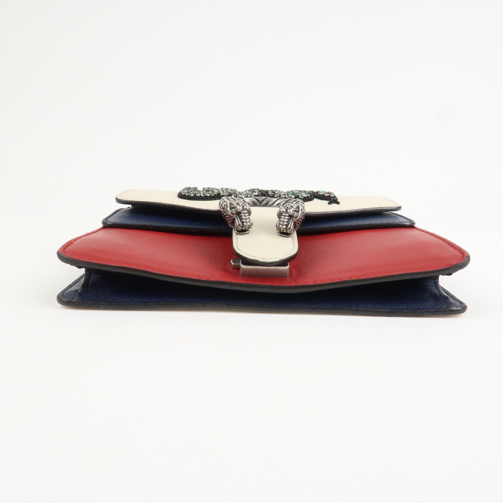 GUCCI Dionysus GG Supreme Small Shoulder Bag Beige Red 421970