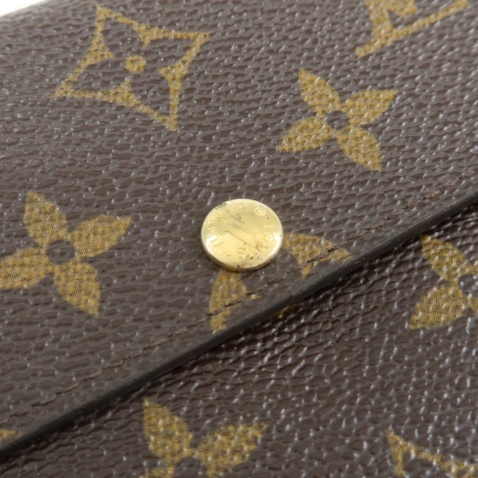 Louis Vuitton Monogram Portefeuille Sarah Long Wallet Brown M61734