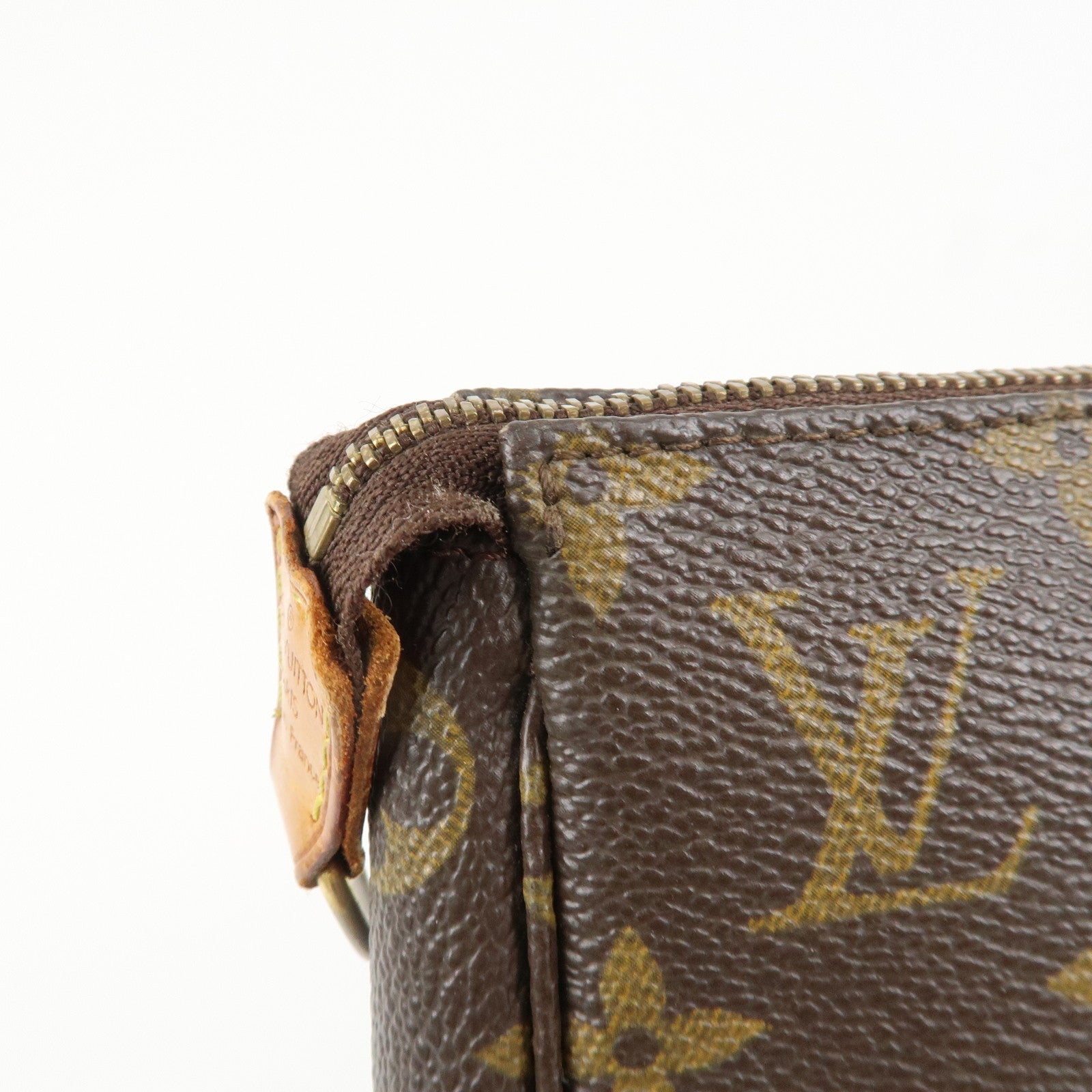 Louis Vuitton Monogram Pochette Accessoires Hand Bag Brown M51980 Used