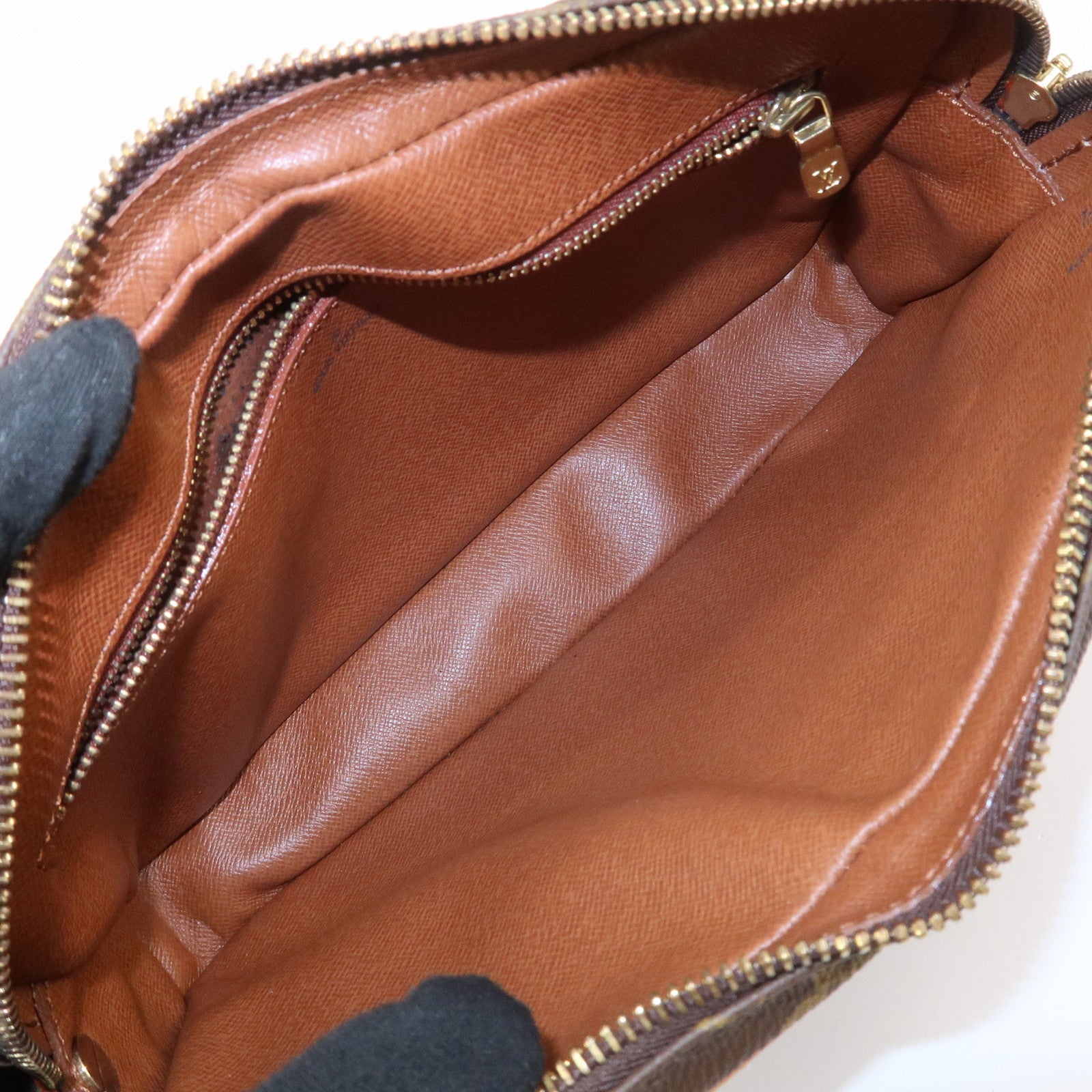 Louis Vuitton Monogram Marly Dragonne GM Clutch Bag Brown M51825