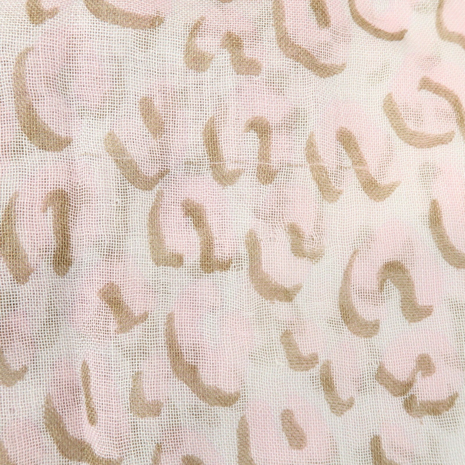Louis Vuitton Leopard Cashmere Silk Scarf Shawl Pink Gray 413287