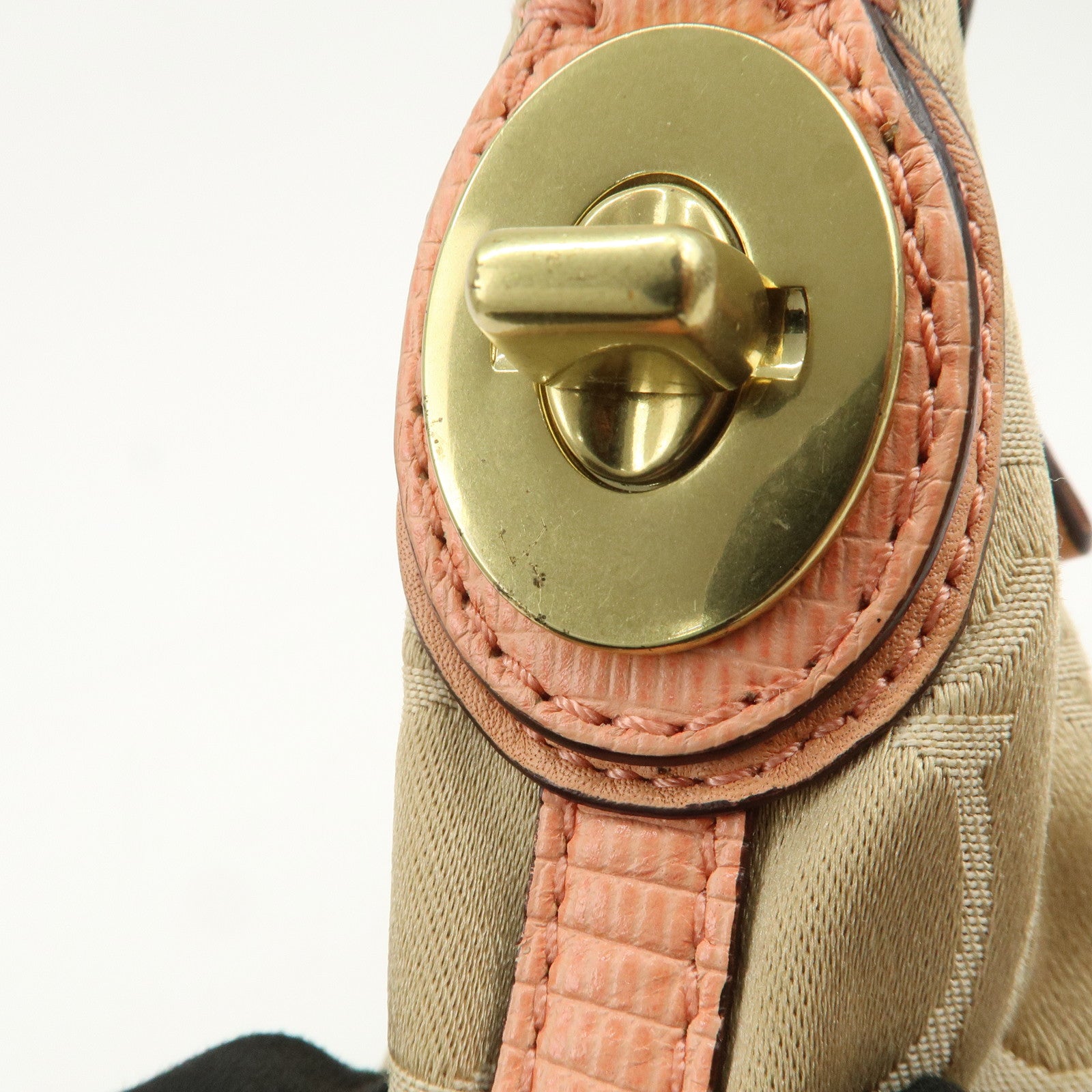 COACH Signature Canvas Leather Set of 2 Shoulder Bag Hand Bag