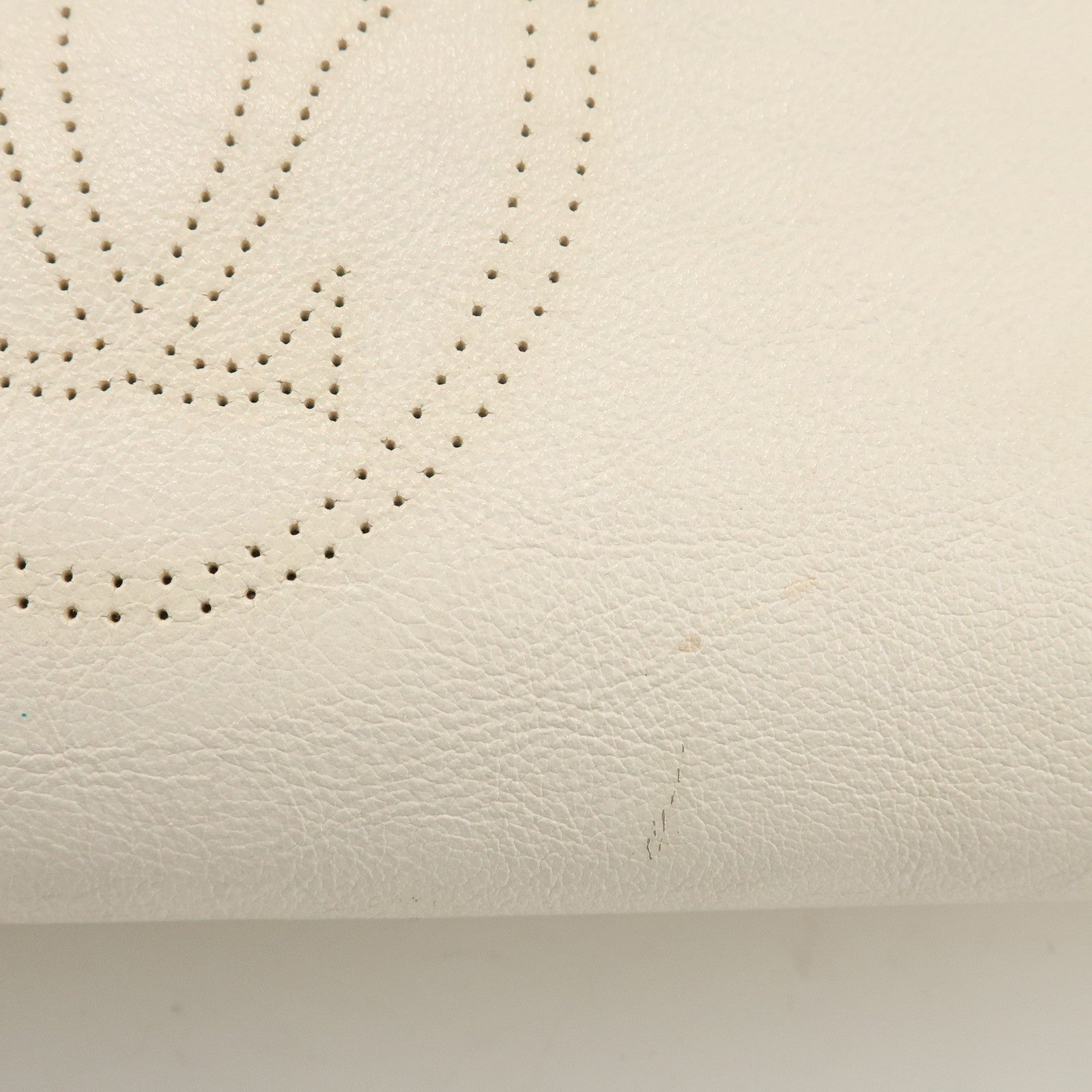 Cartier Must Line Marcello Leather 2Way Hand Bag Tote Bag White