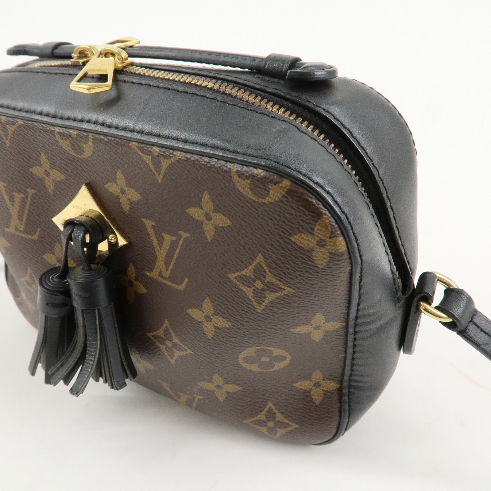 Louis Vuitton Monogram Saintonge Shoulder Bag Noir M43555 Used