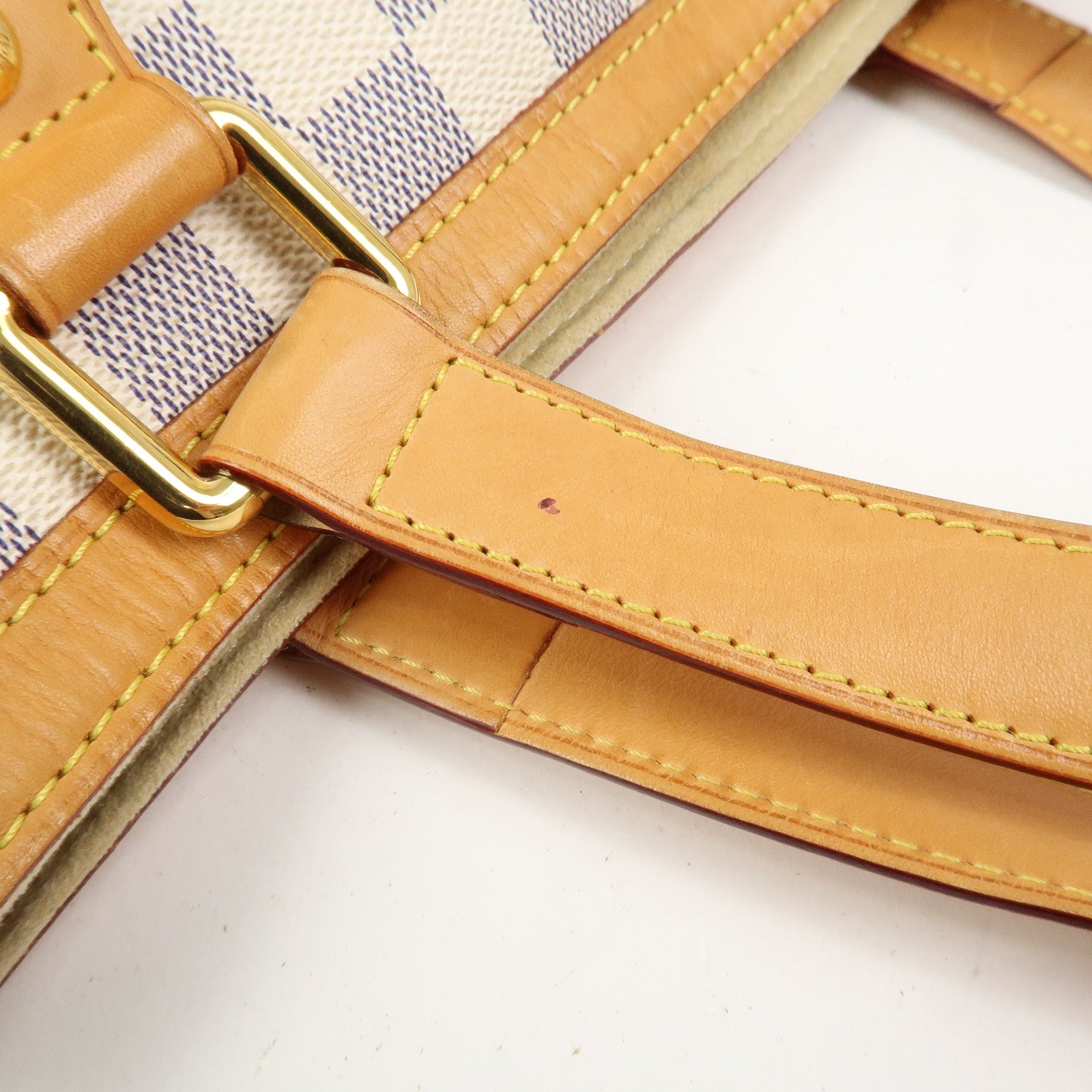 Louis Vuitton Damier Azur Hampstead PM Hand Bag Ivory N51207