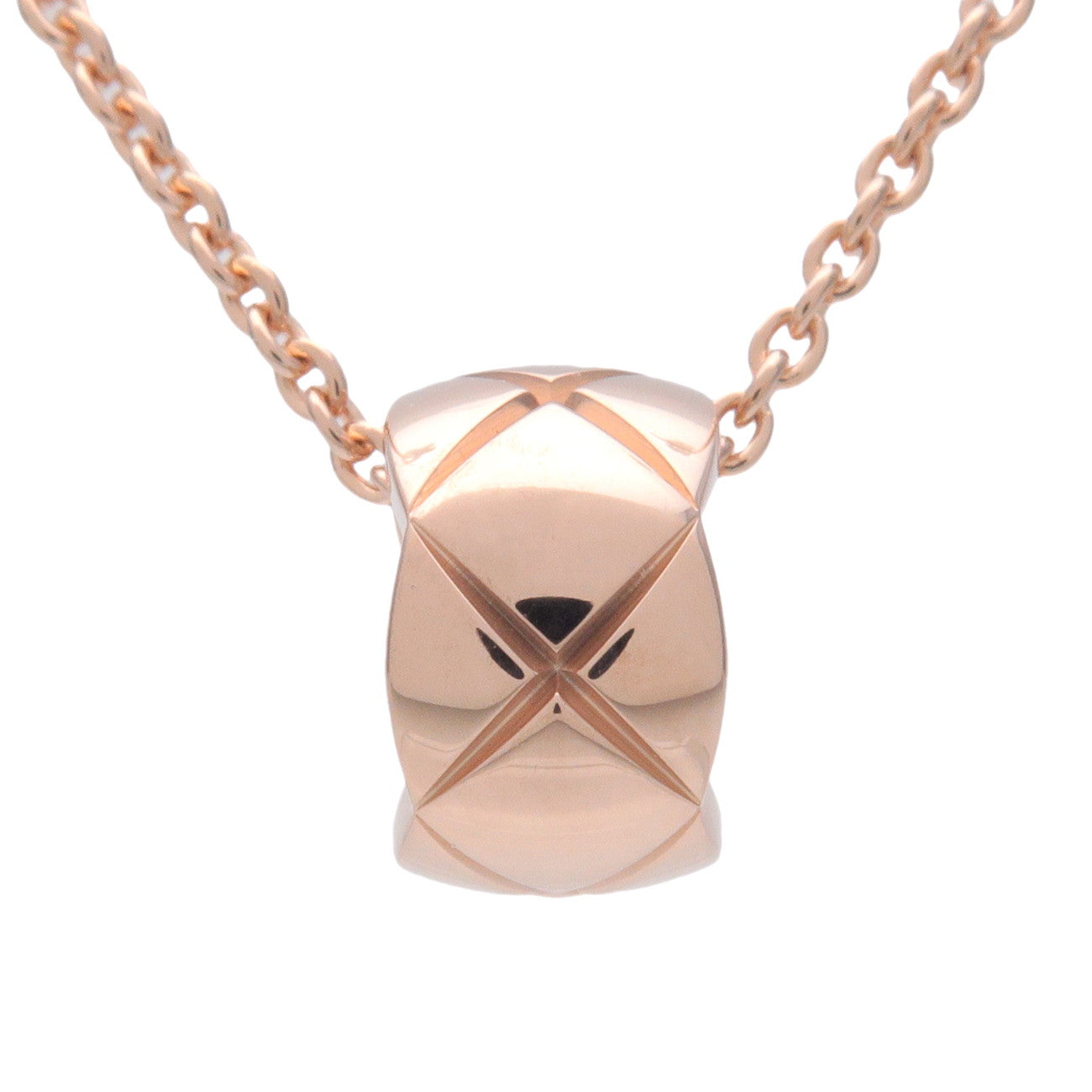 CHANEL COCO Crush Necklace K18PG 750PG Rose Gold J12306