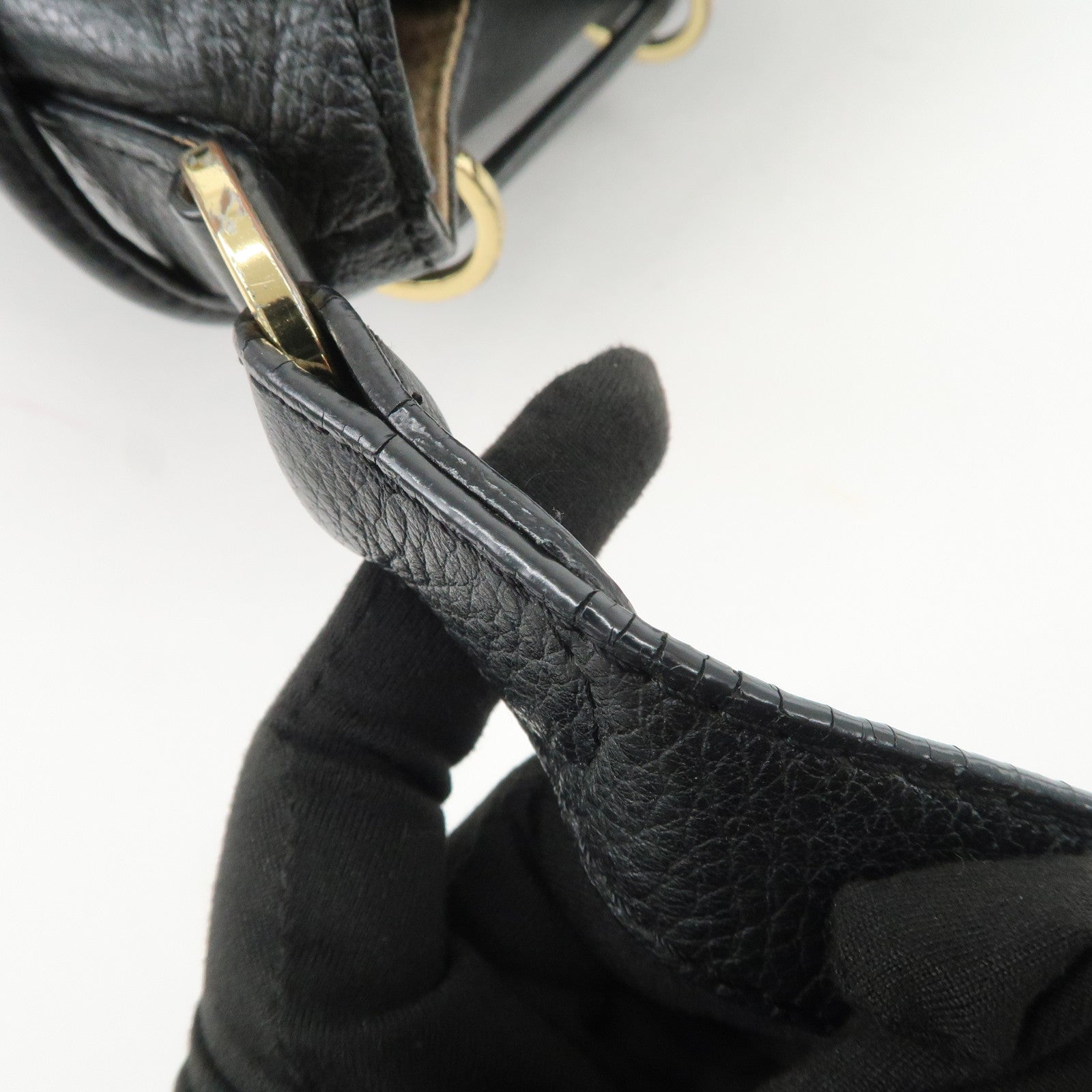 Chloe Vicki Leather Shoulder Bag Hand Bag Black