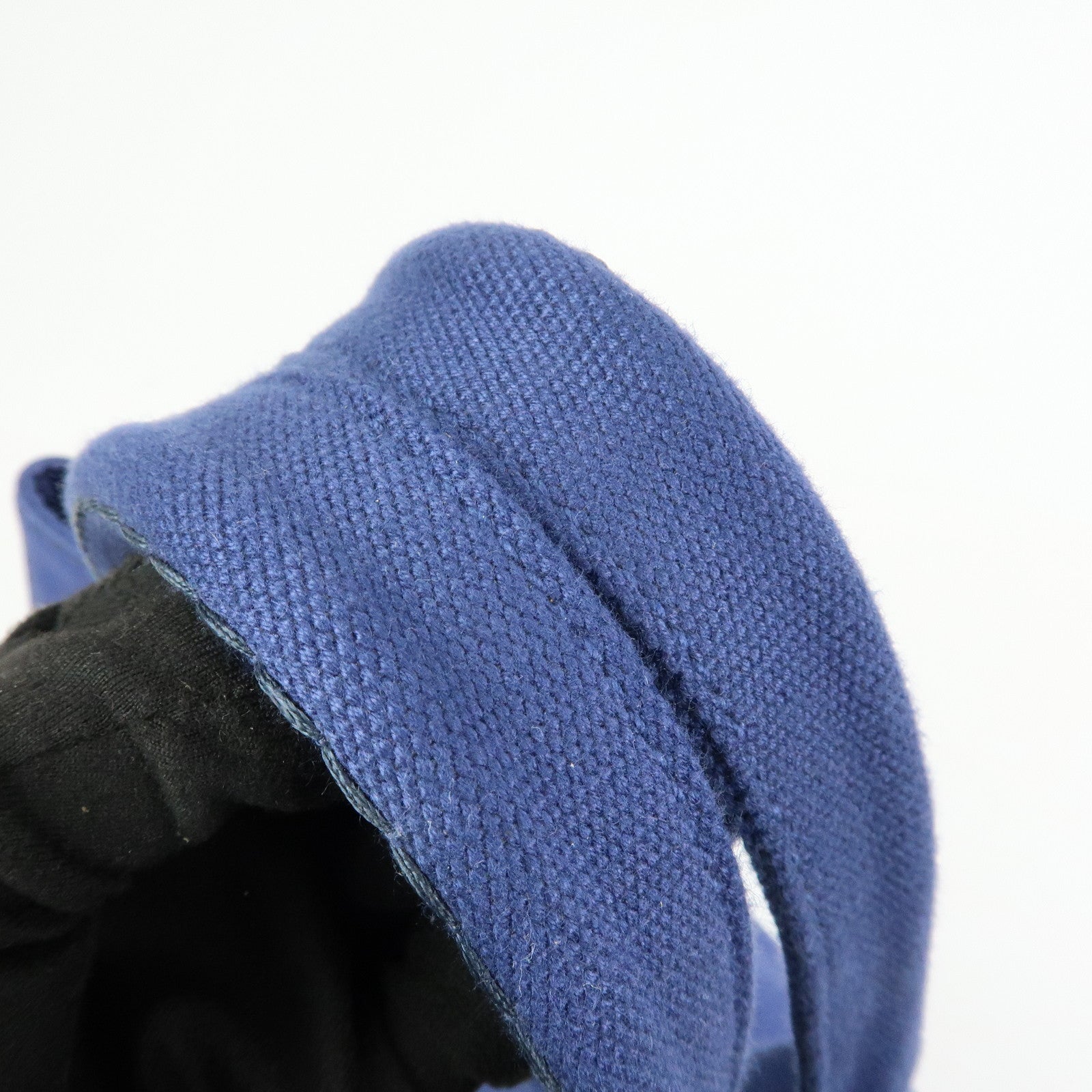 PRADA Triangle Logo Canapa Canvas 2Way Tote Hand Bag Blue BN2642