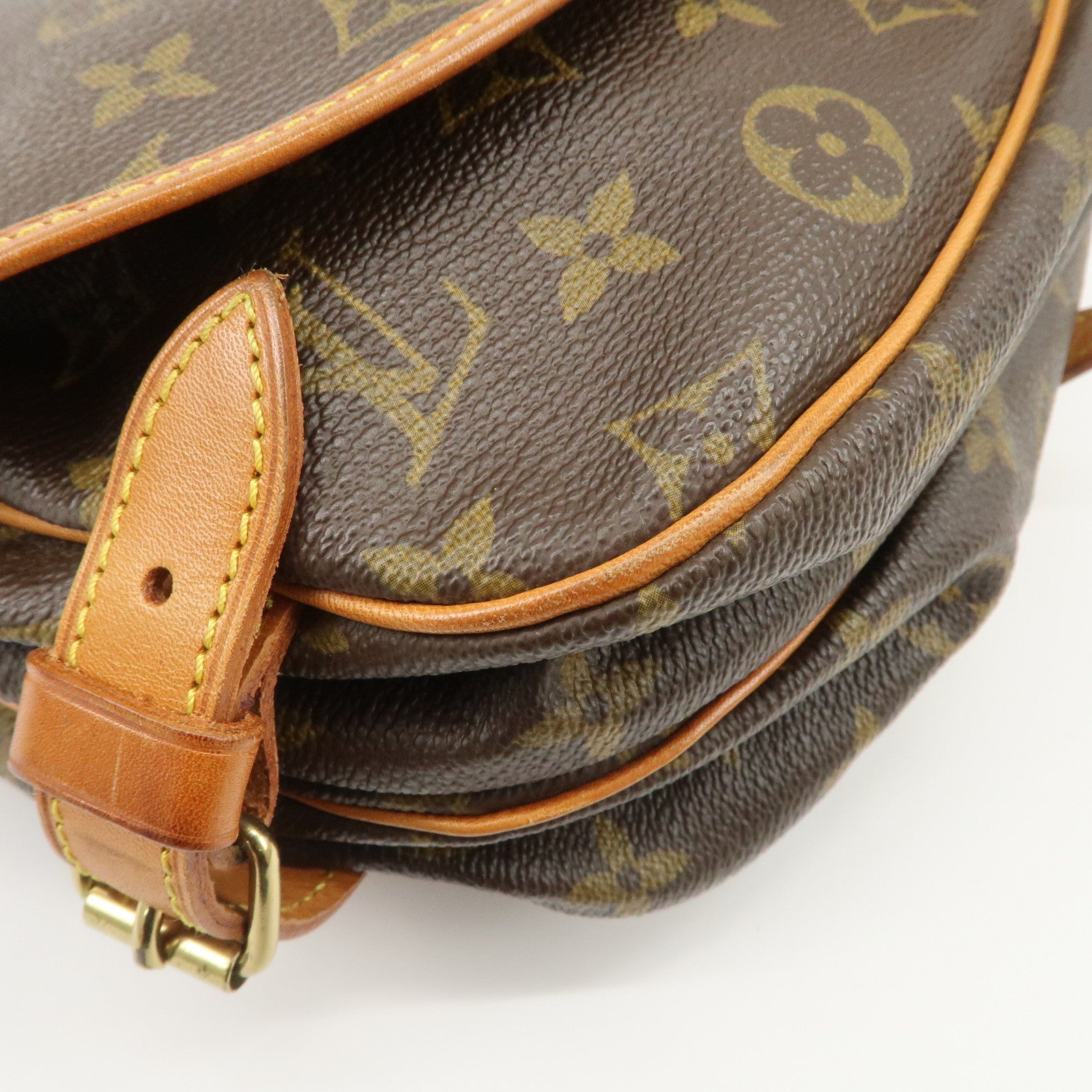 Louis Vuitton Monogram Saumur 30 Shoulder Bag Brown M42256 Used