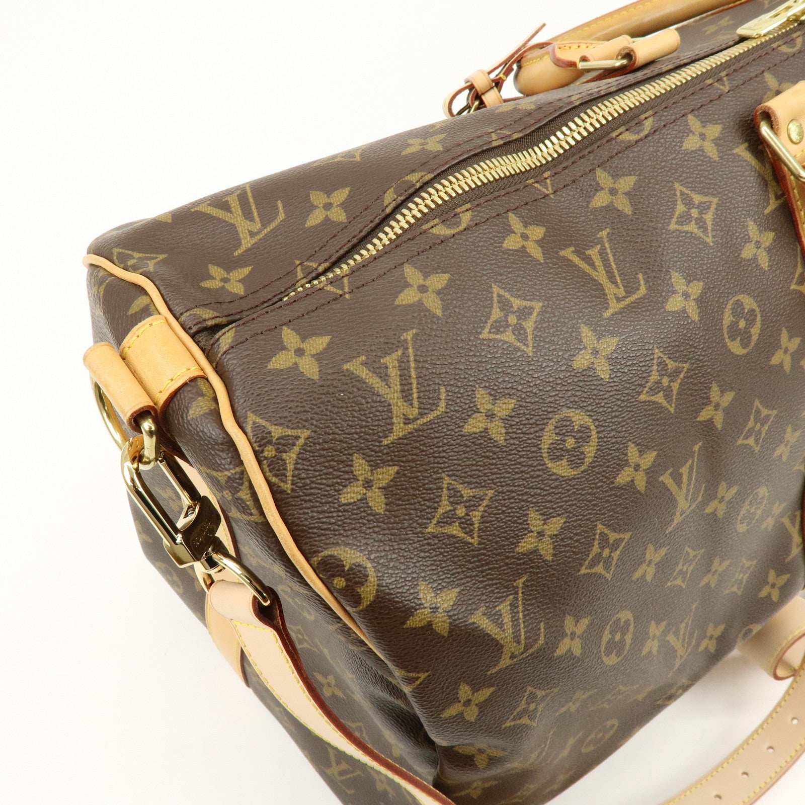 Louis Vuitton Monogram Keep All Bandouliere 55 Boston Bag M41414