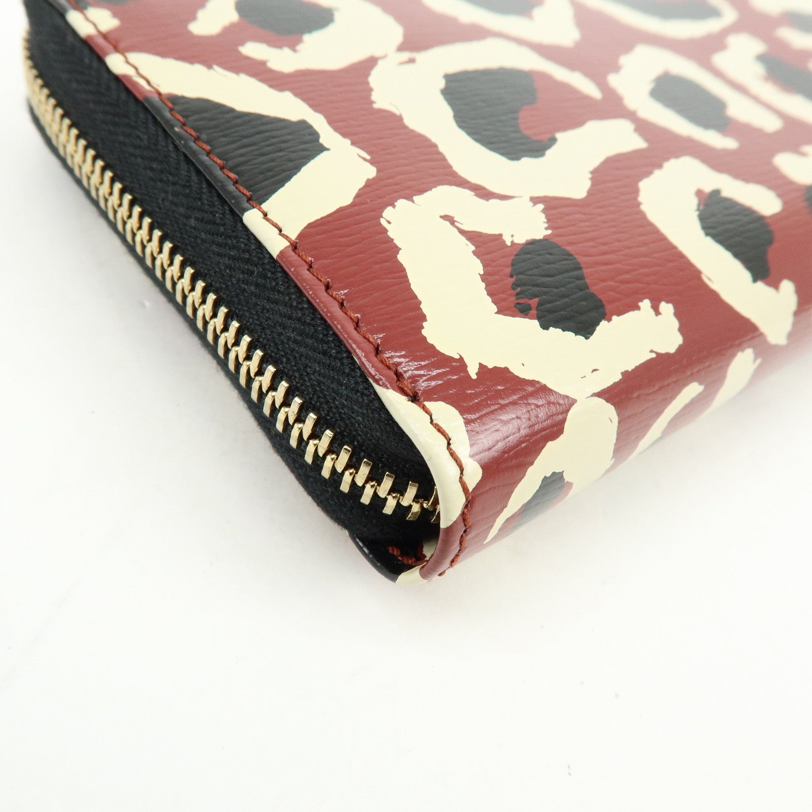 GUCCI Interlocking G Leather Round Zippy Long Wallet Red 309705