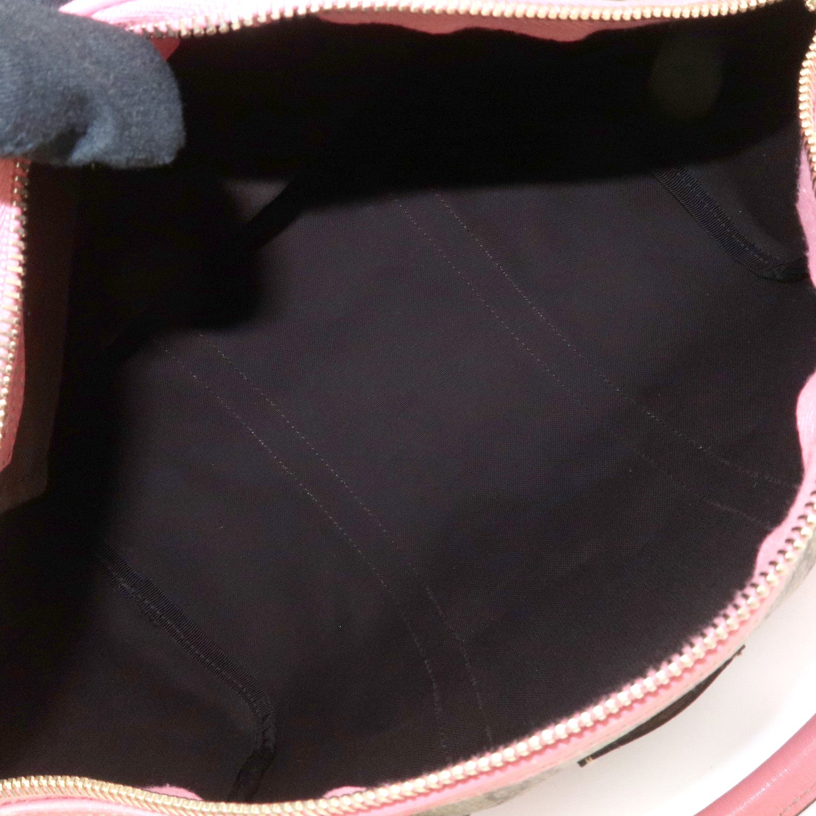 GUCCI GG Supreme Leather Boston Bag Hand Bag Beige Pink 193603