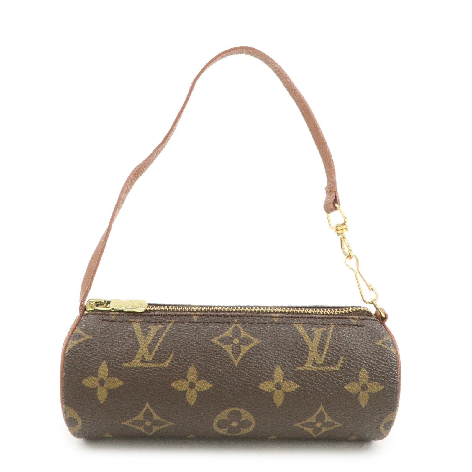 Louis Vuitton Monogram Mini Pouch for Papillon Bag Old Style Brown