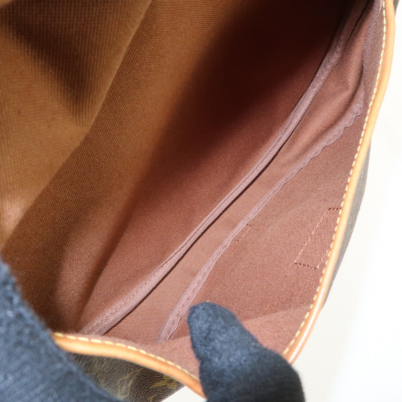 Louis Vuitton Monogram Saumur 30 Shoulder Bag Brown M42256 Used