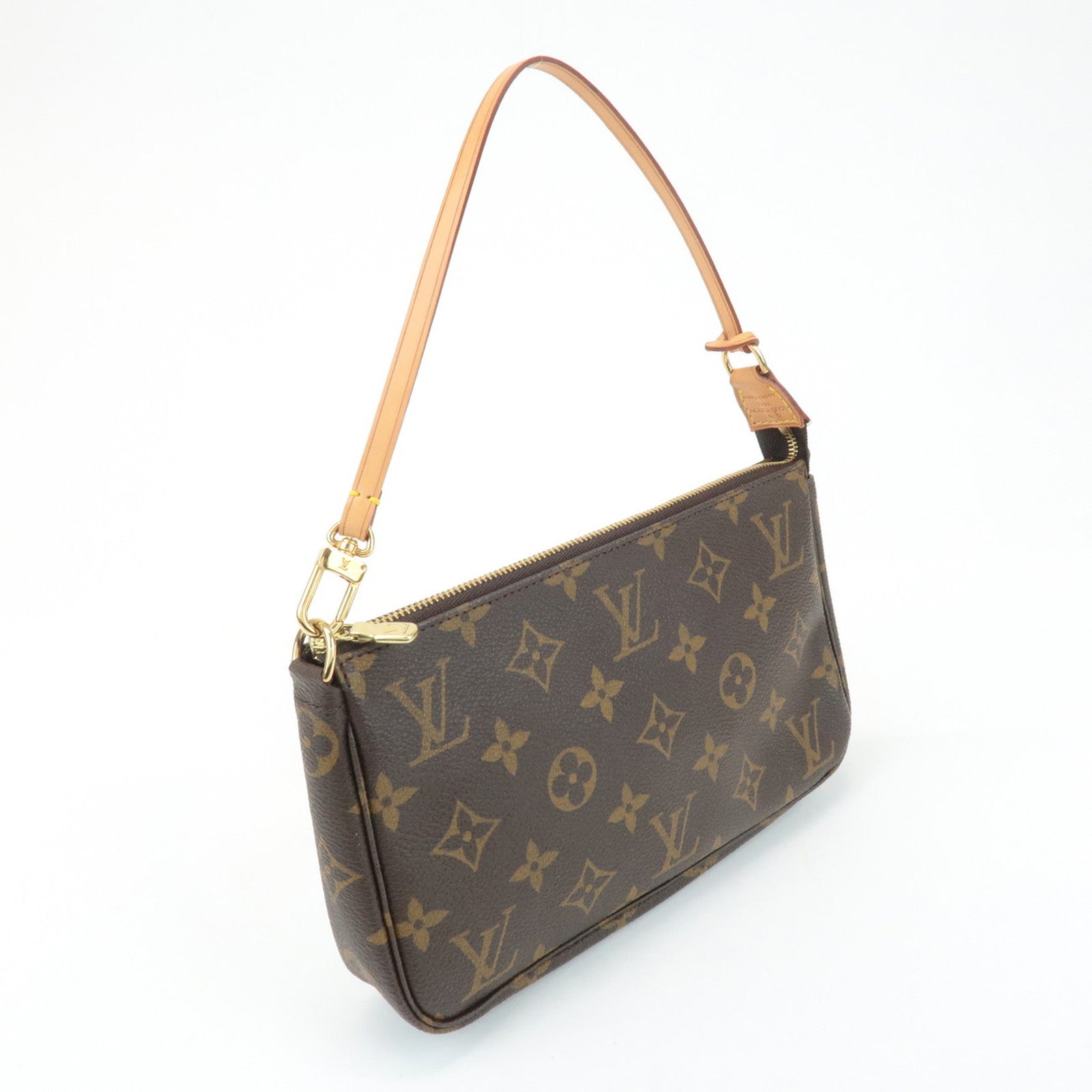 Louis Vuitton Monogram Pochette Accessoires Hand Bag Brown M51980