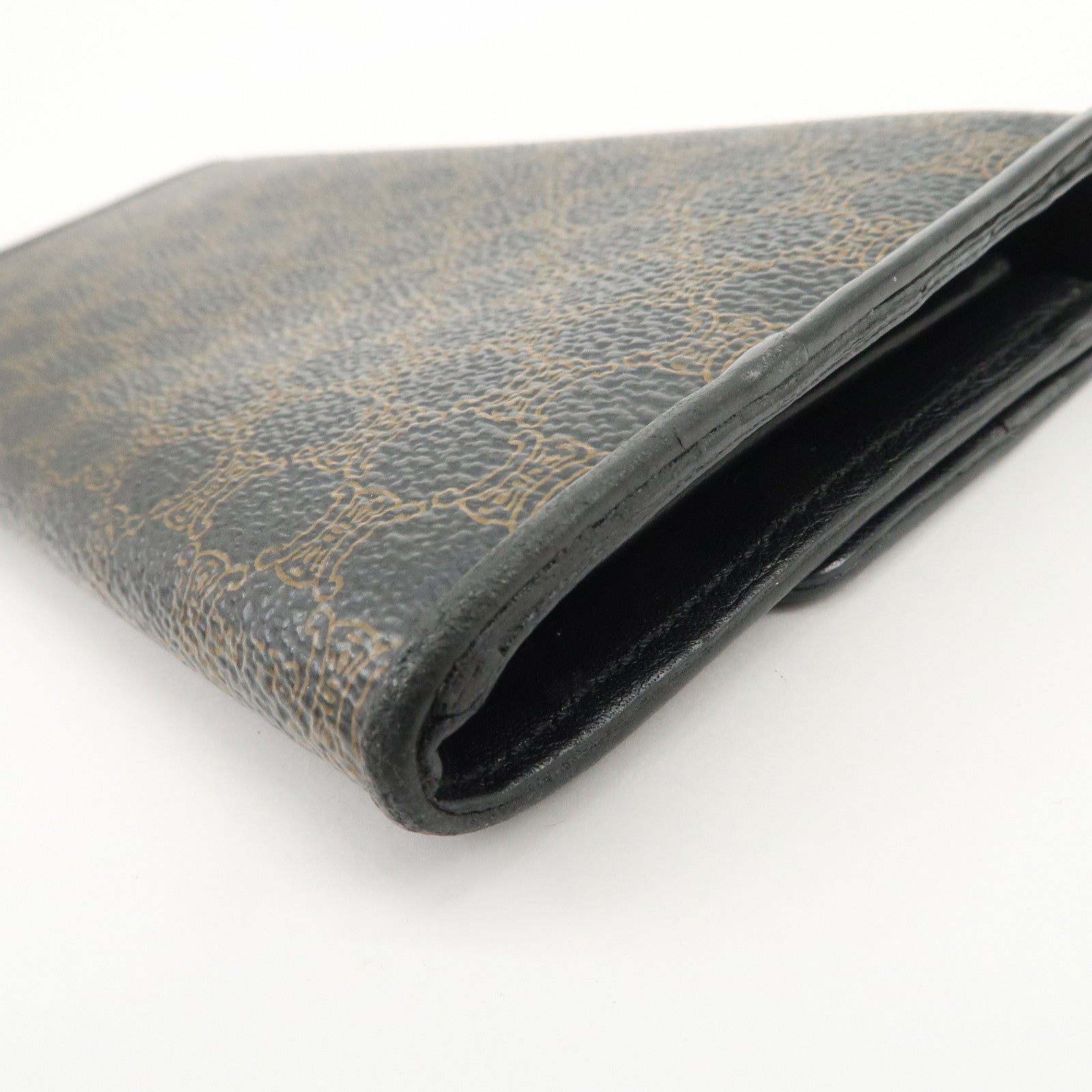 Celine Macadam Set of 2 PVC Long Wallet Brown Black