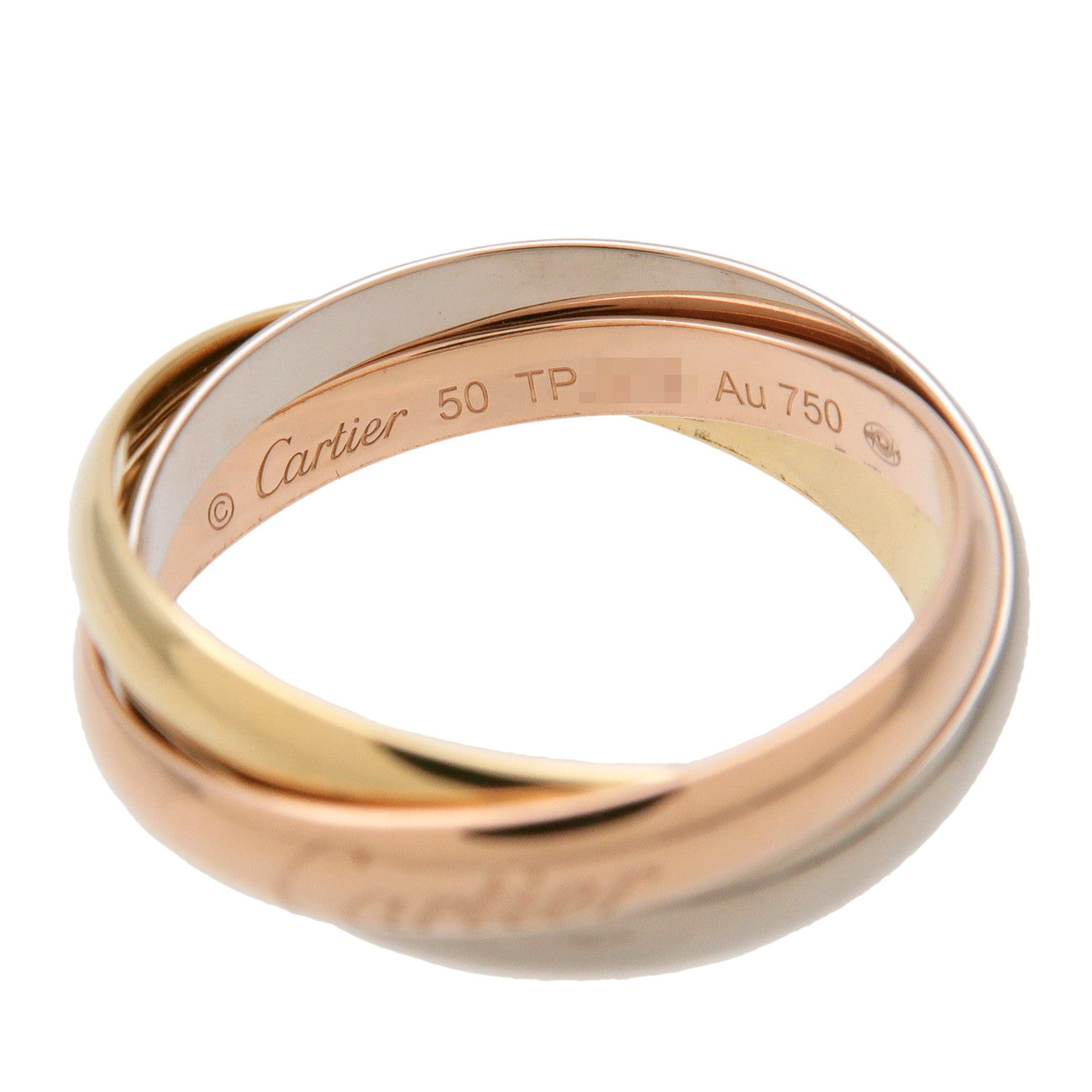 Cartier Trinity Ring SM K18 750YG/WG/PG #50 US5.5 EU50 HK12