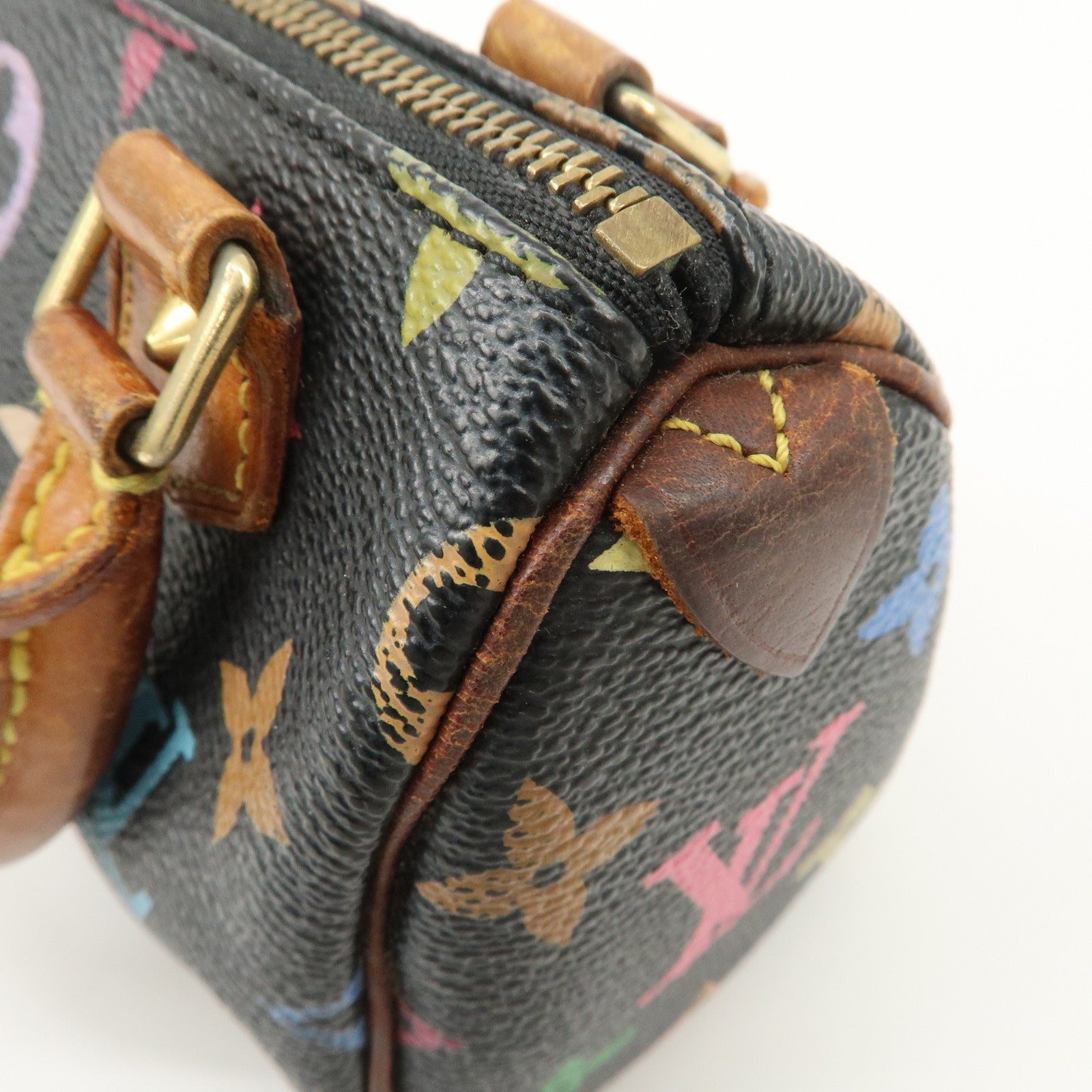 Louis Vuitton Monogram Multi Color Mini Speedy Mini Bag Noir M92644 Used