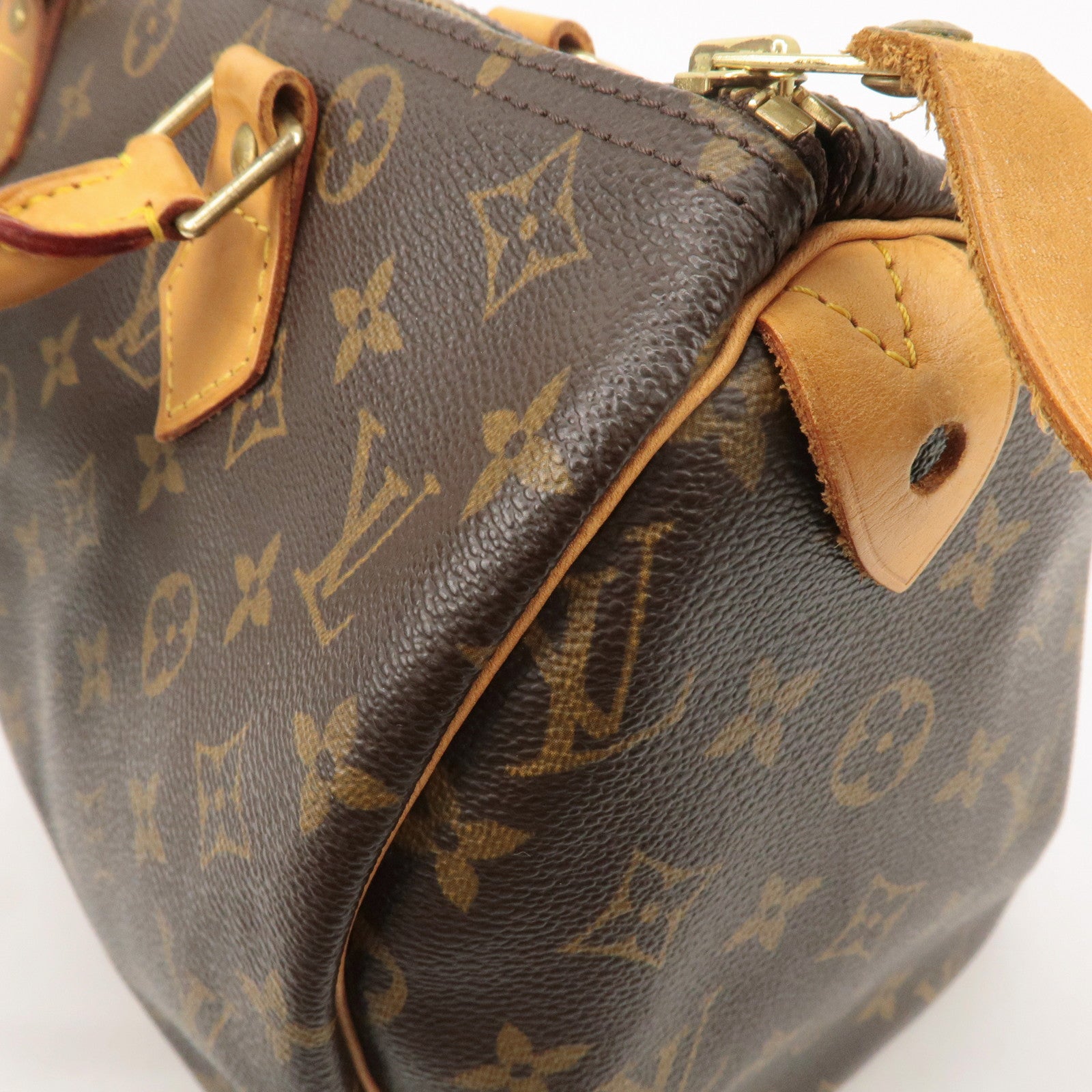 Louis Vuitton Monogram Speedy 30 Hand Bag Boston Bag M41526 Used