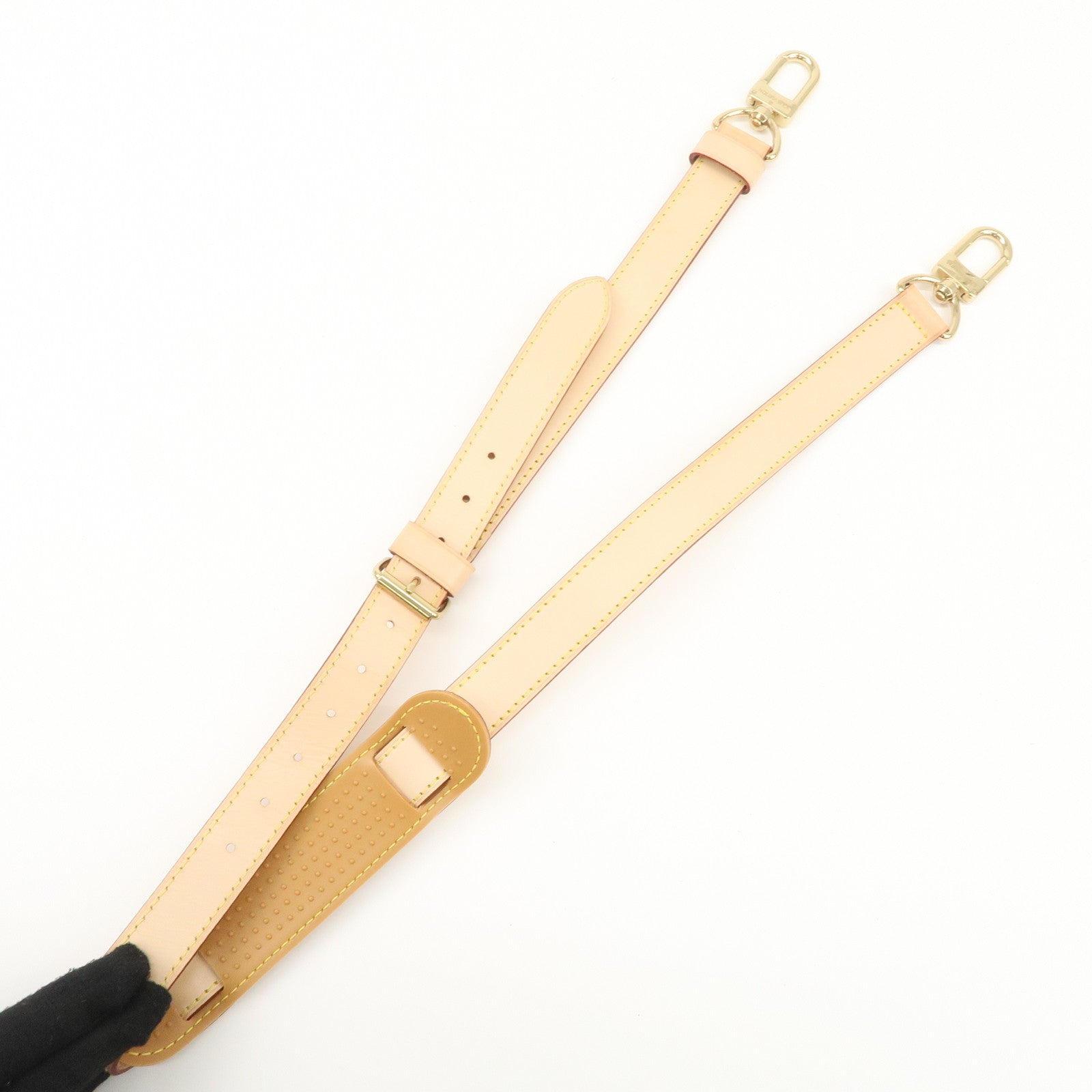 Louis Vuitton Nume Leather Shoulder Strap for Kee All 120cm Natural Used