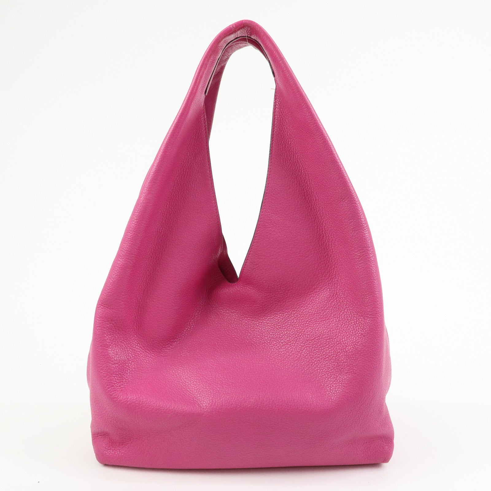 LOEWE Anagram Leather Shoulder Bag Hobo Bag Tote Bag Pink